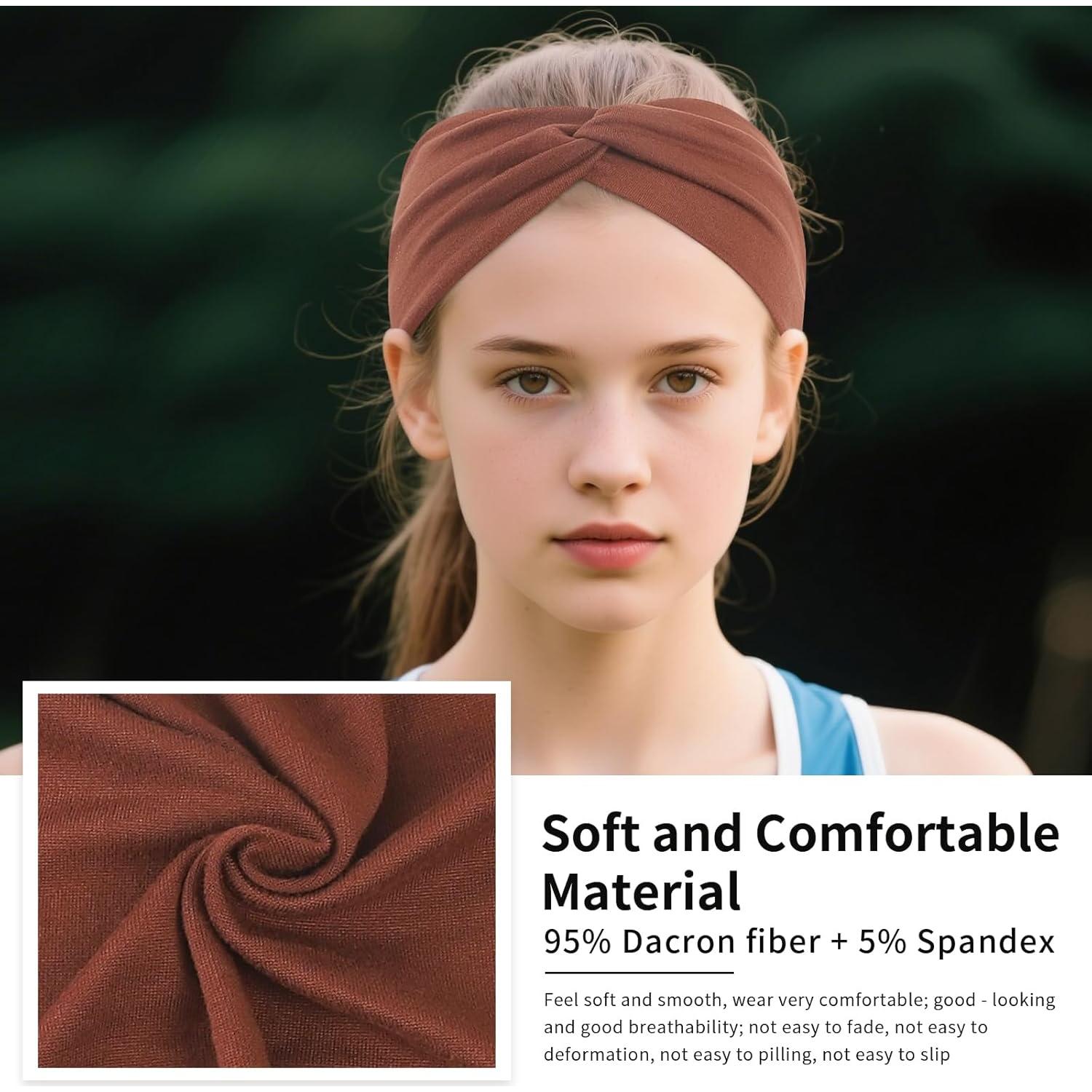 Set de 12 Diademas Elásticas Panleding para Mujeres - Suaves y Absorbentes