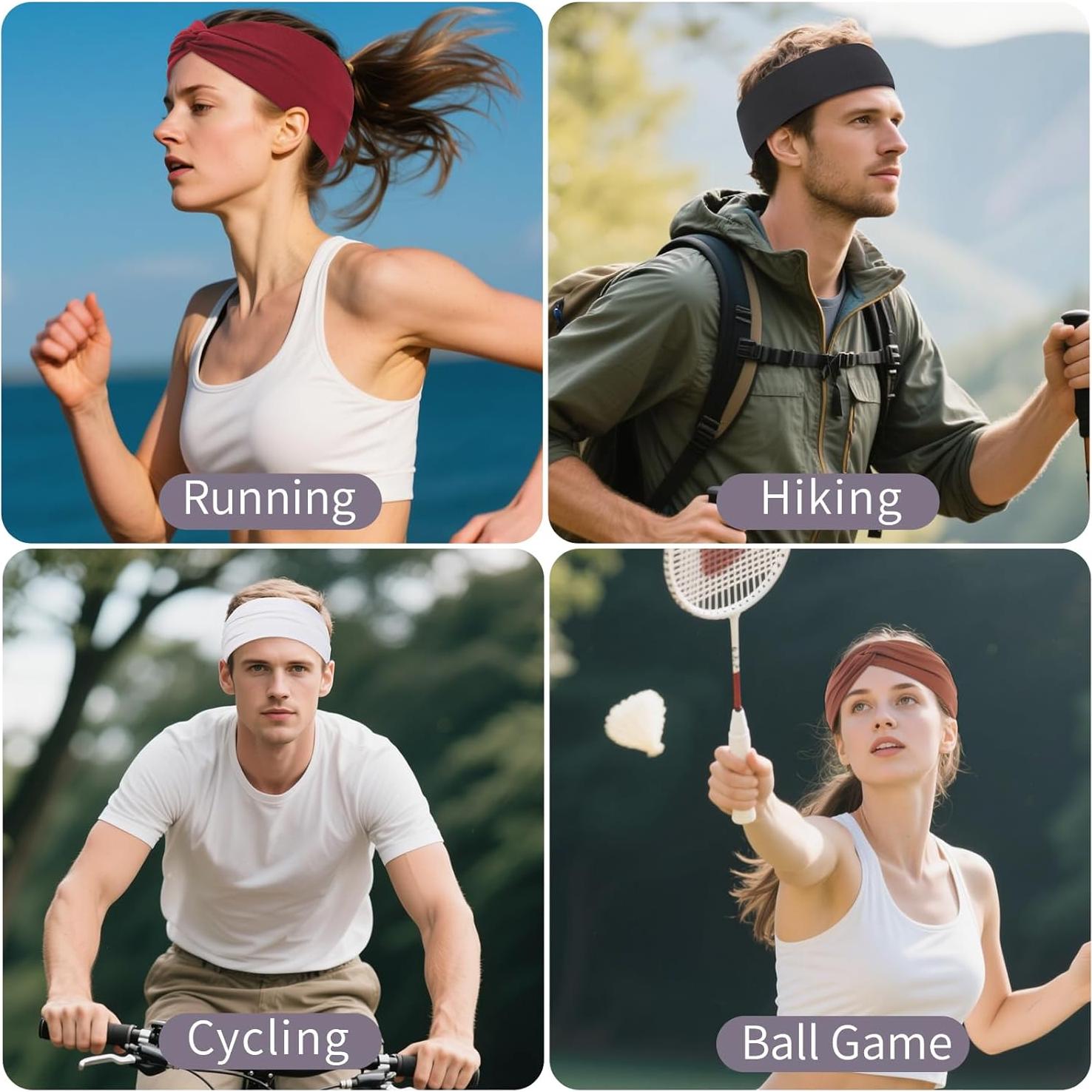 Set de 12 Diademas Elásticas Panleding para Mujeres - Suaves y Absorbentes