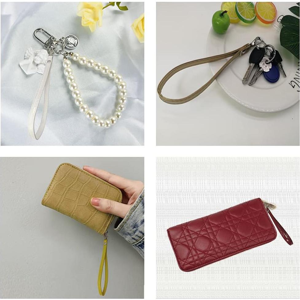 Correa de Muñeca 12pcs PU Brillante con Cerradura Dorada