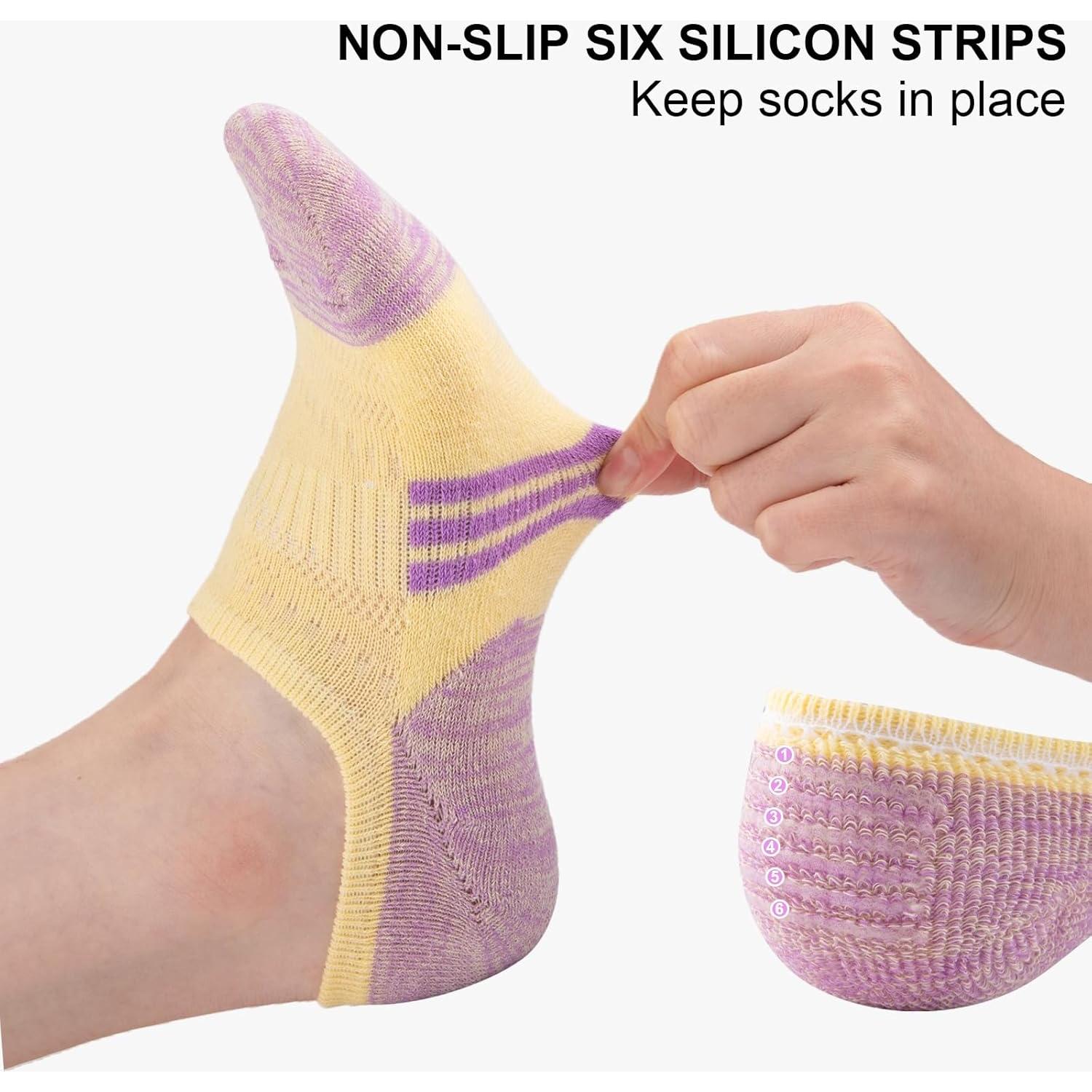 Calcetines Invisibles COOPLUS para Mujeres - 6 Pares Multicolor