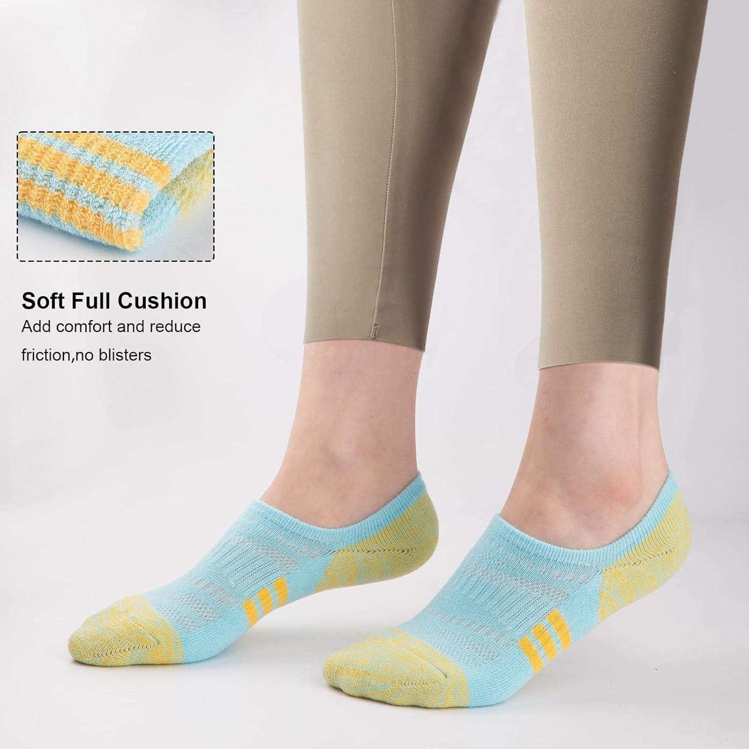 Calcetines Invisibles COOPLUS para Mujeres - 6 Pares Multicolor