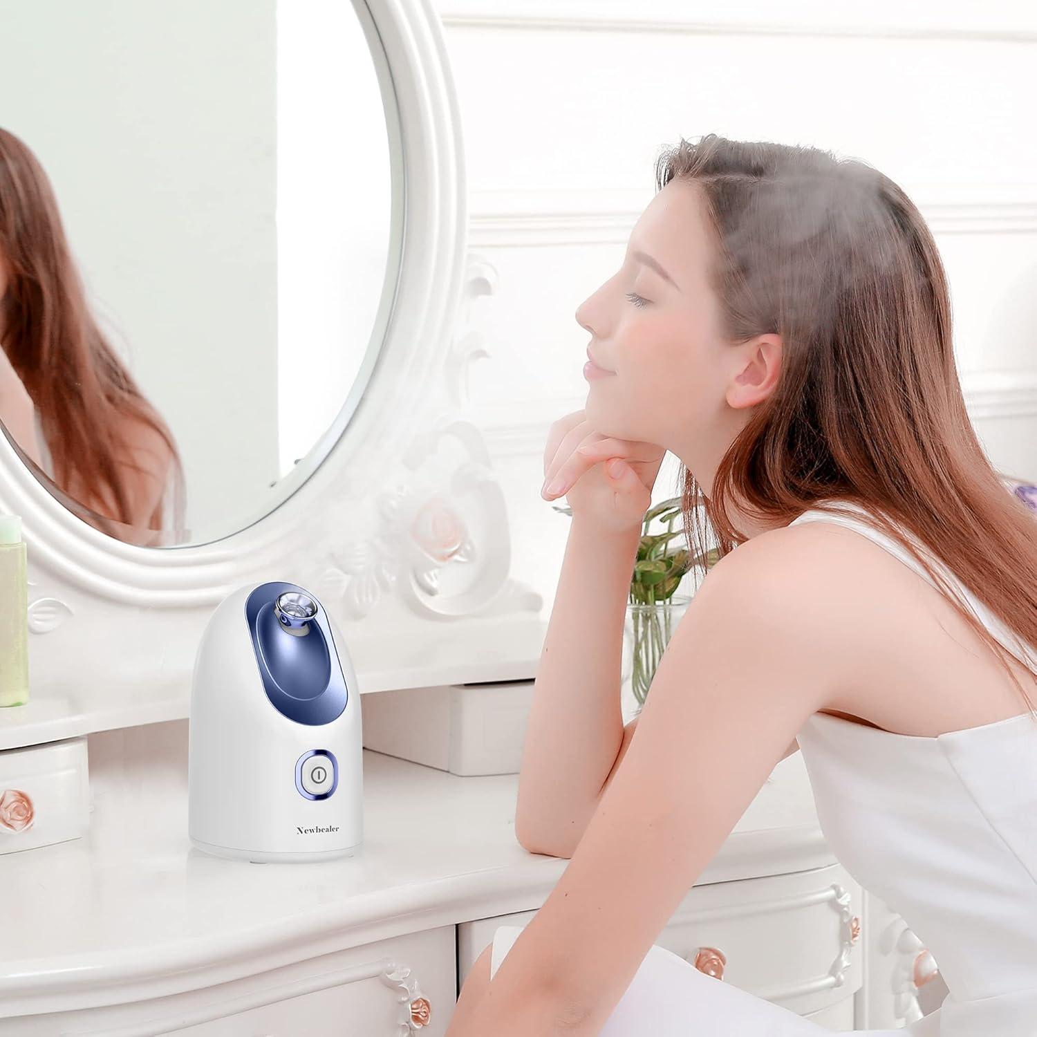 Vaporizador Facial Mini Newbealer 160ml Nano Iónico Azul