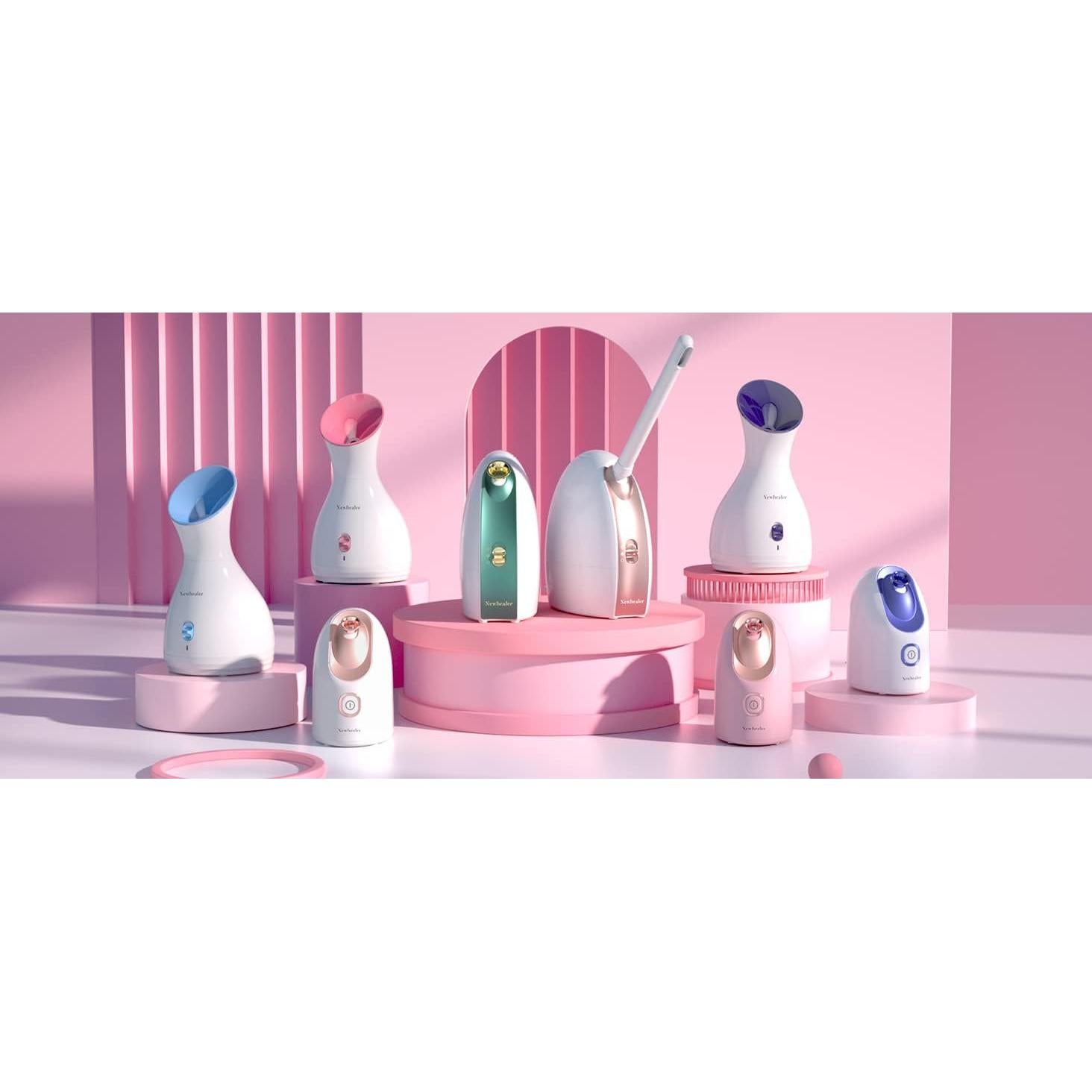 Vaporizador Facial Mini Newbealer 160ml Nano Iónico Azul