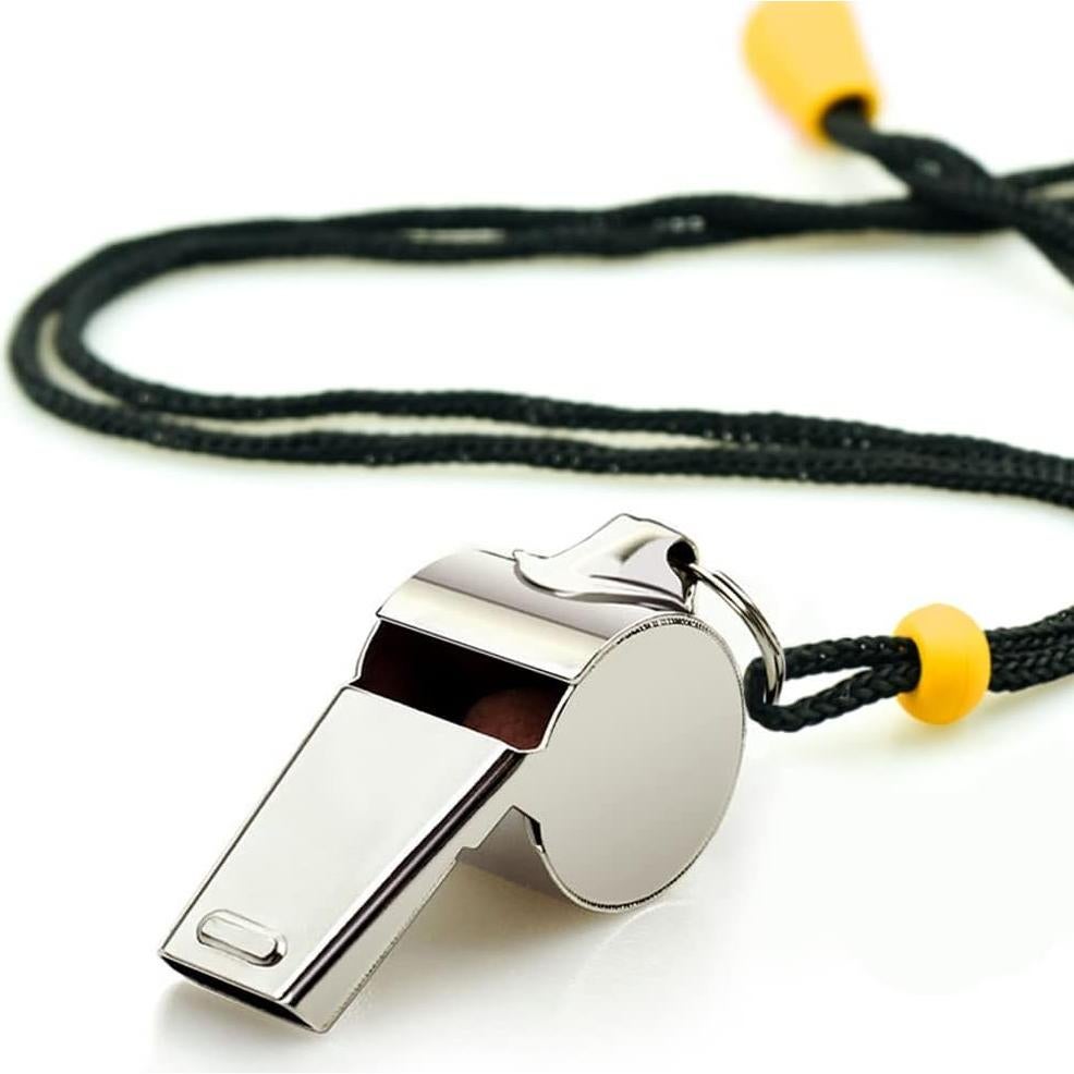 Silbatos de Acero Inoxidable Hipat - 12PCS Sonido Fuerte