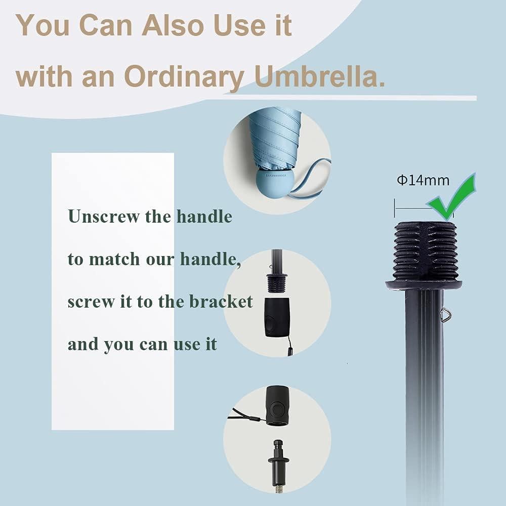 Paraguas Solar Plegable para Bebés Universal - UPF 90+ Negro