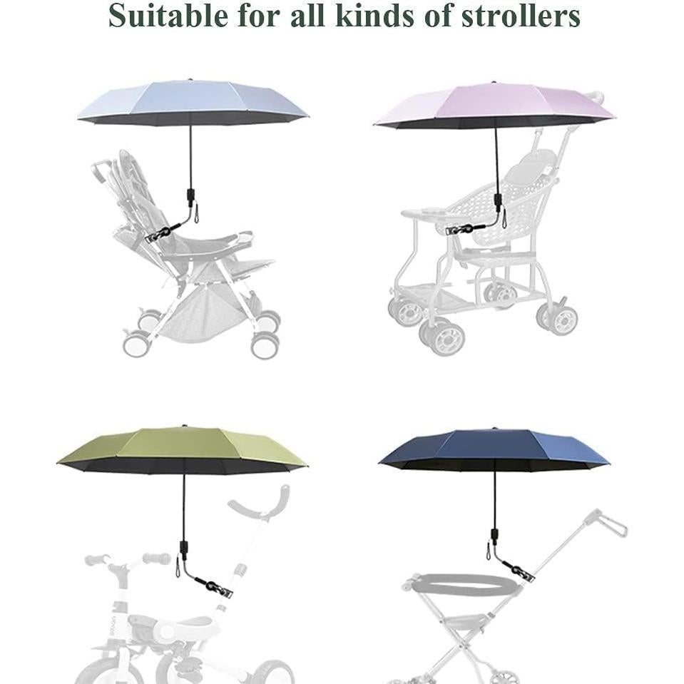 Paraguas Solar Plegable para Bebés Universal - UPF 90+ Negro