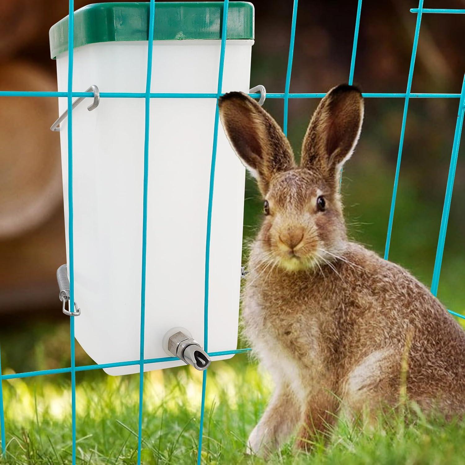 Bebedero para Conejos Cyrading 1L Acero Inoxidable Antifugas