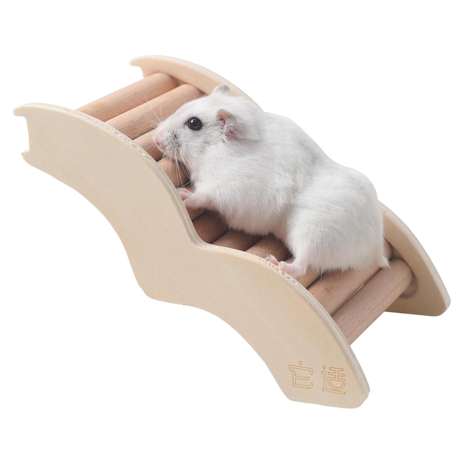 Escalera para Hámster Tafit - Madera Natural 16 cm