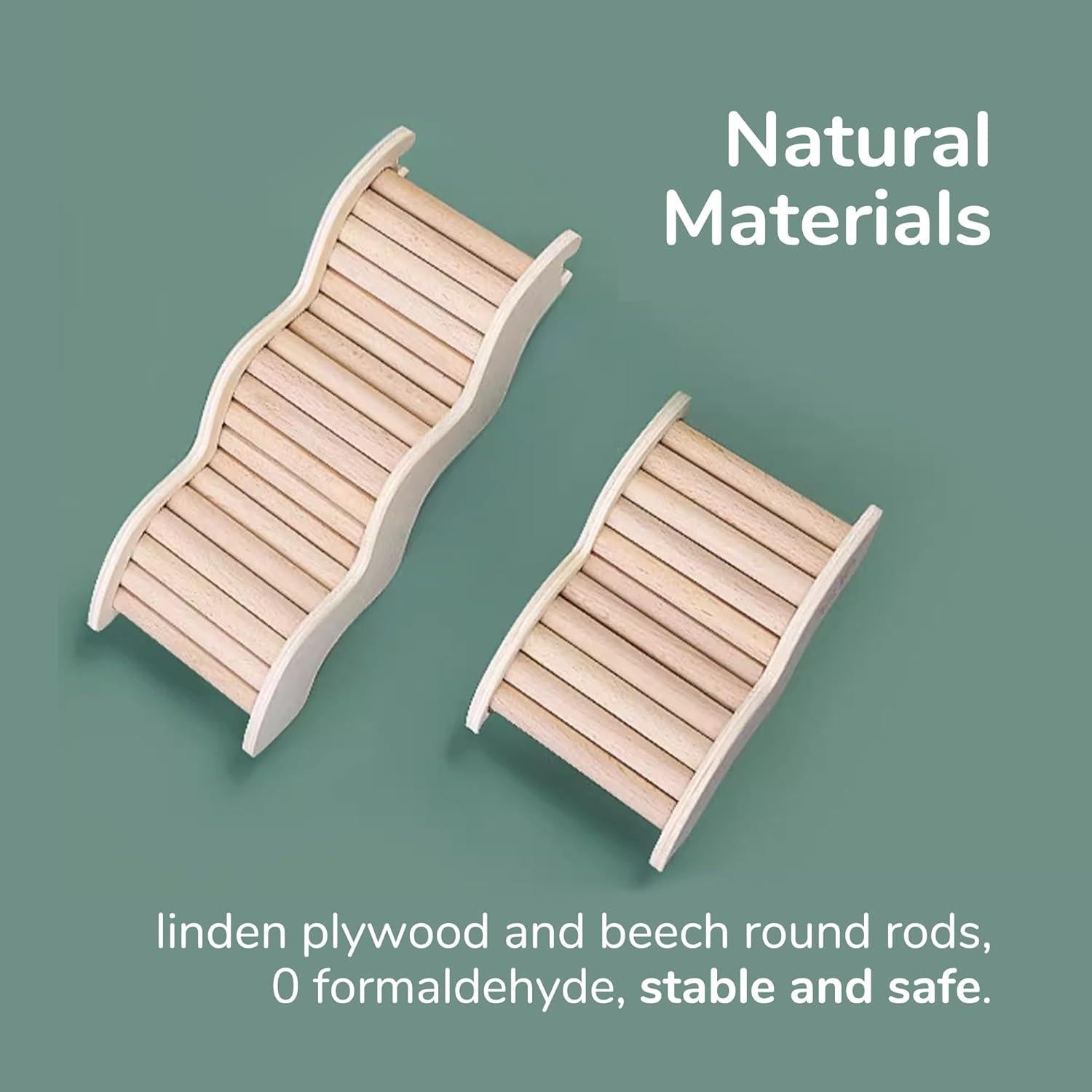 Escalera para Hámster Tafit - Madera Natural 16 cm