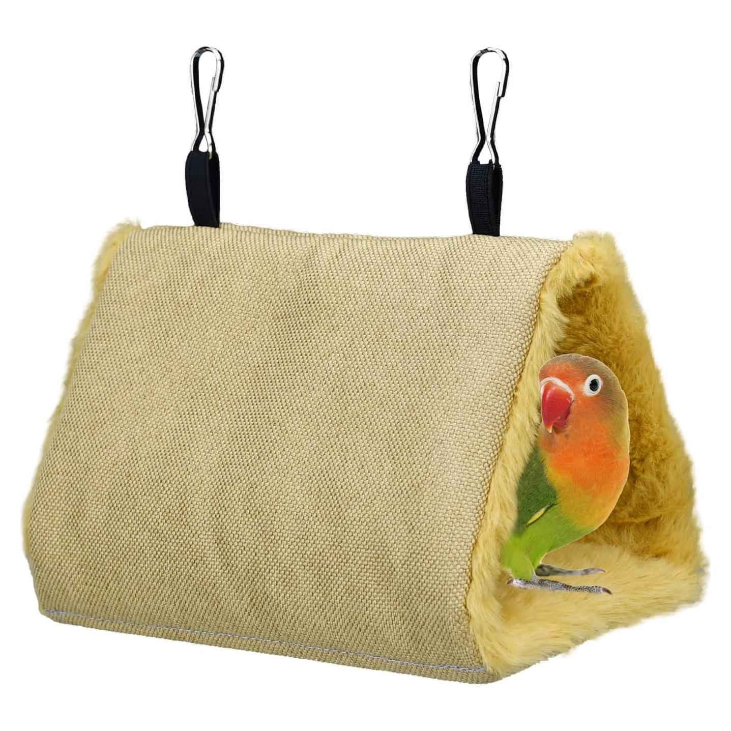 Hamaca de Invierno para Aves Vehomy, Cama Cálida Tamaño S