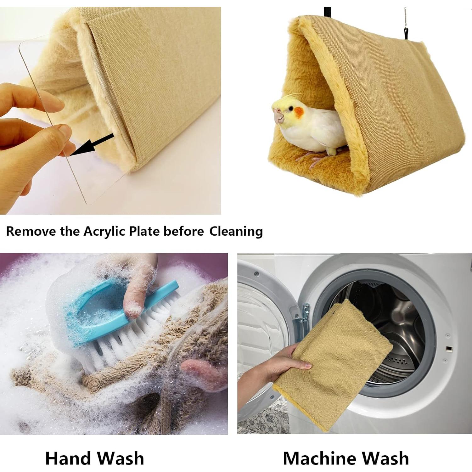 Hamaca de Invierno para Aves Vehomy, Cama Cálida Tamaño S