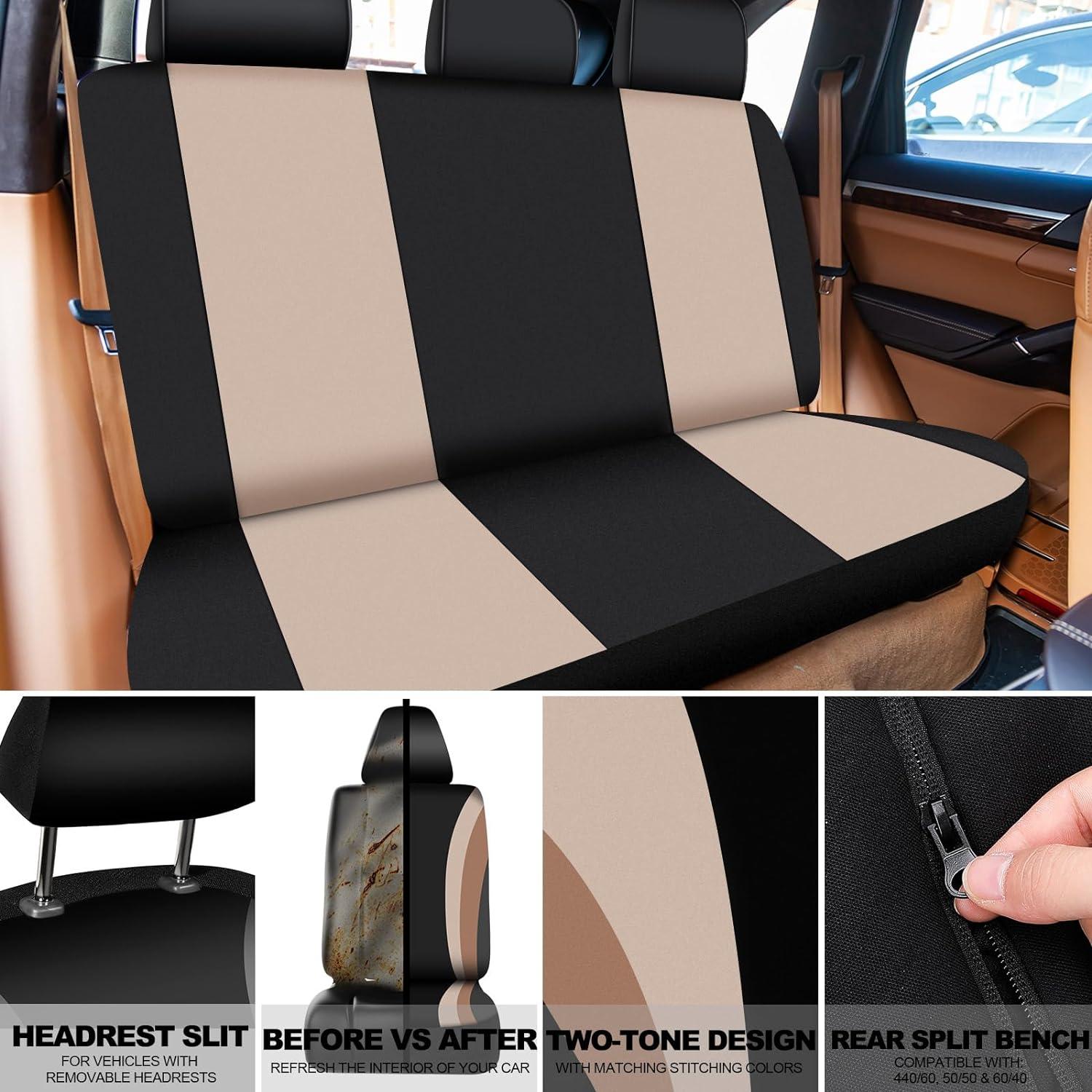 Juego Completo de Fundas de Asiento de Coche ROCEEI 43 Pcs