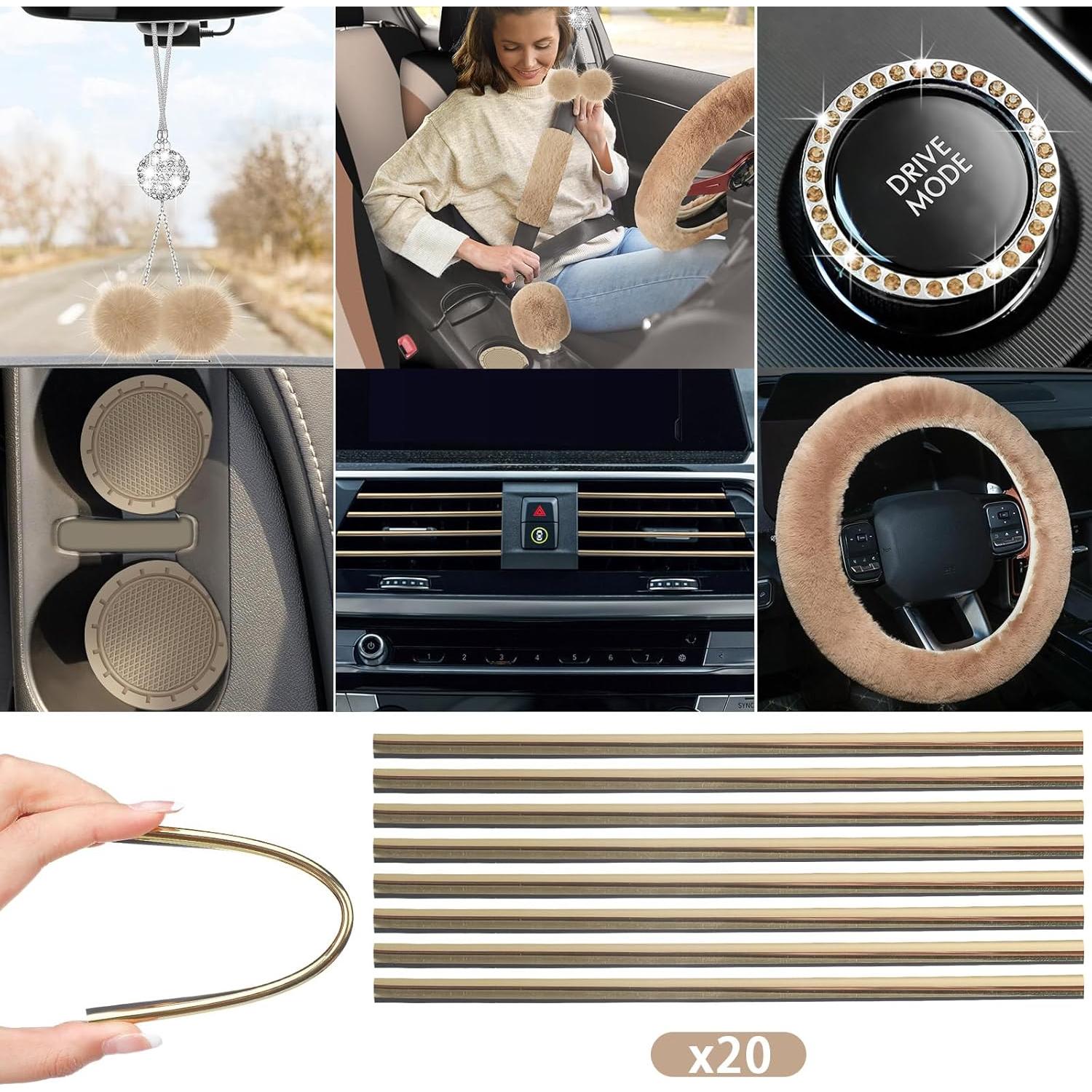 Juego Completo de Fundas de Asiento de Coche ROCEEI 43 Pcs