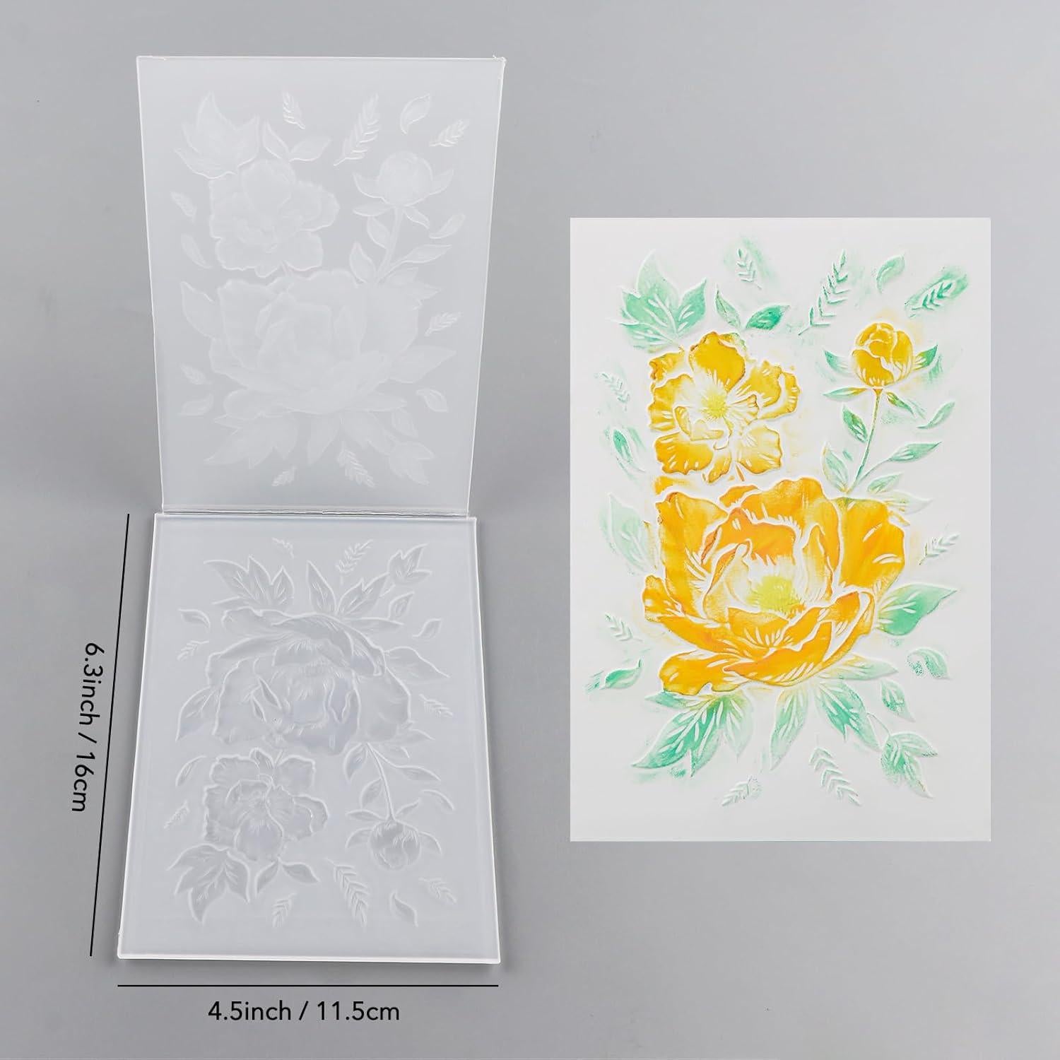 Carpeta de Relieve 3D Briartw para Scrapbooking 16x11.5 cm