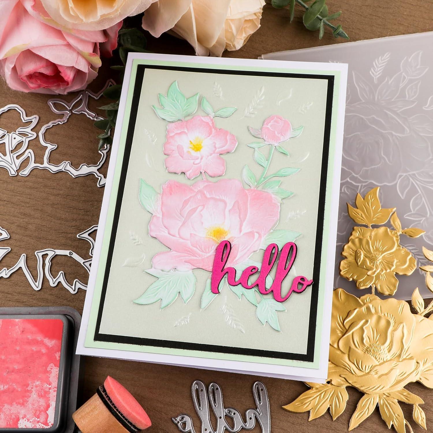 Carpeta de Relieve 3D Briartw para Scrapbooking 16x11.5 cm