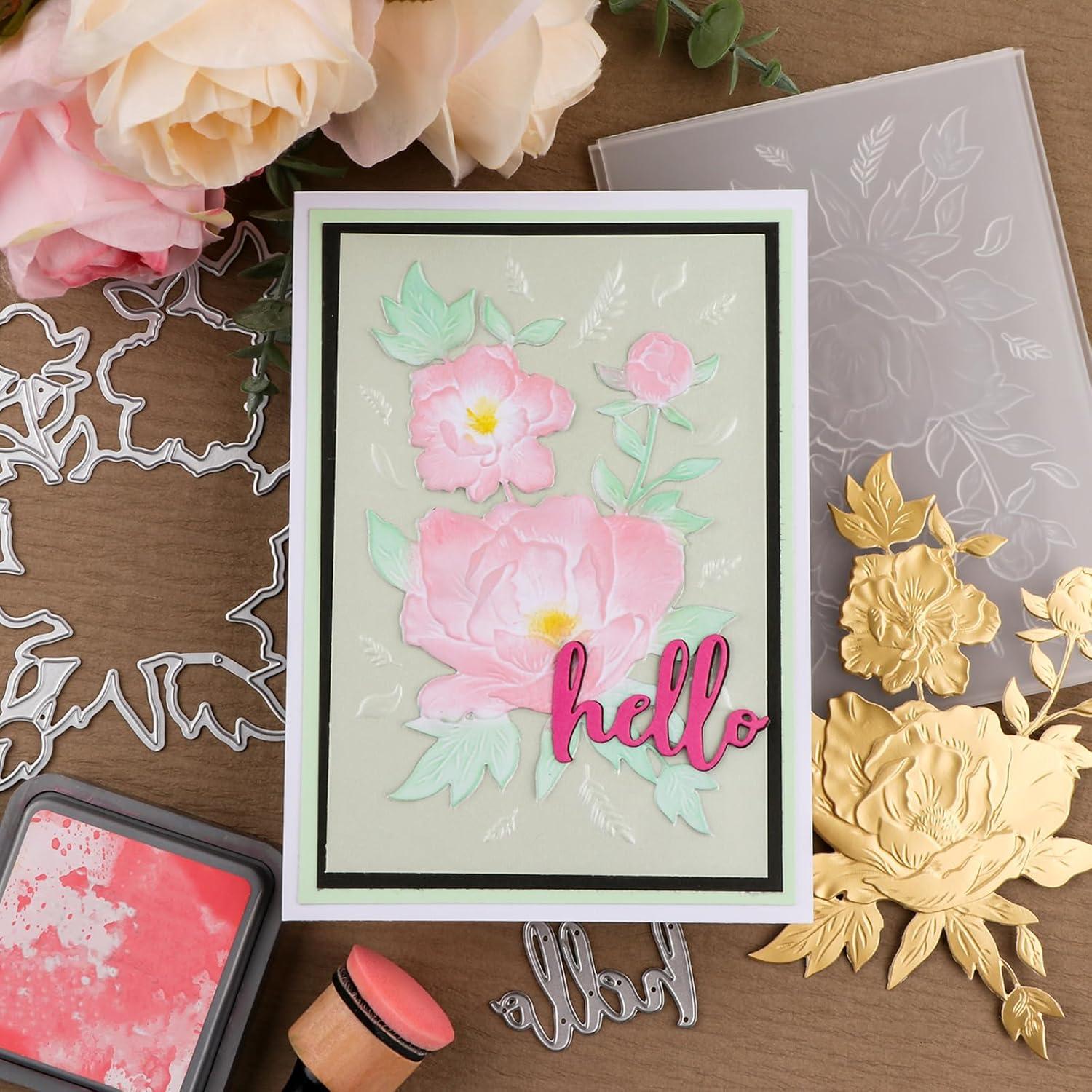 Carpeta de Relieve 3D Briartw para Scrapbooking 16x11.5 cm