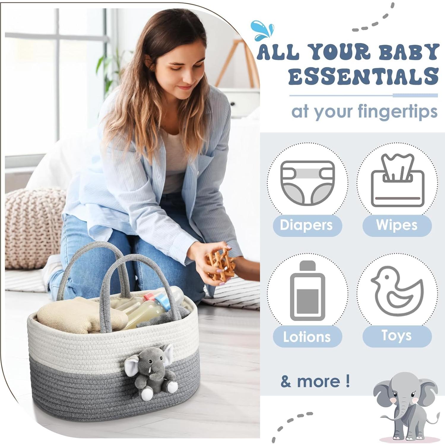 Carrito Organizador de Pañales FoldTier Elefante Grande