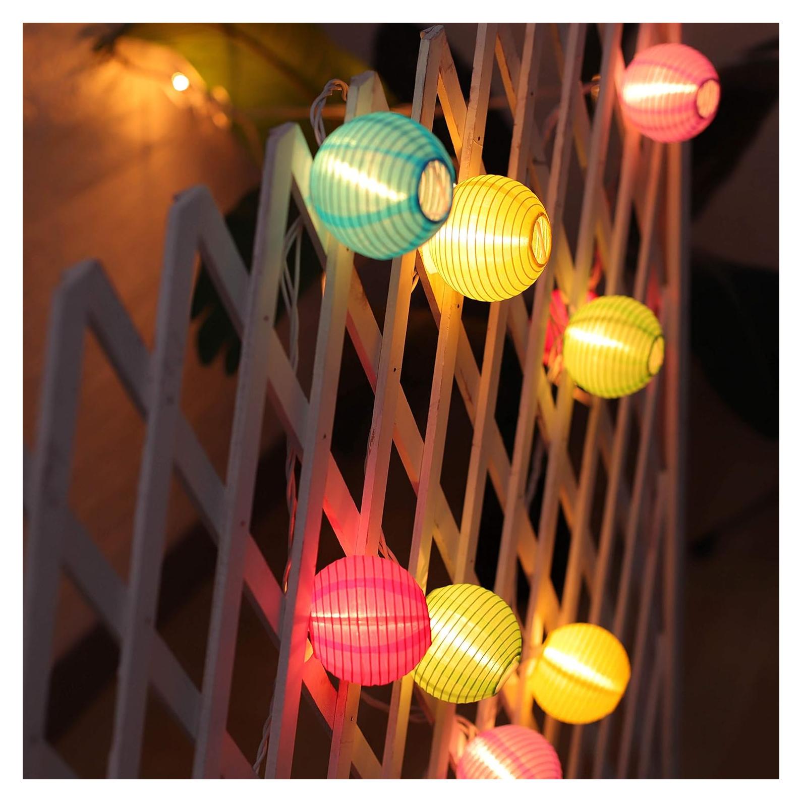 Luces de Cuerda de Linterna Multicolor TIGOMOOV 20CT 5.5m