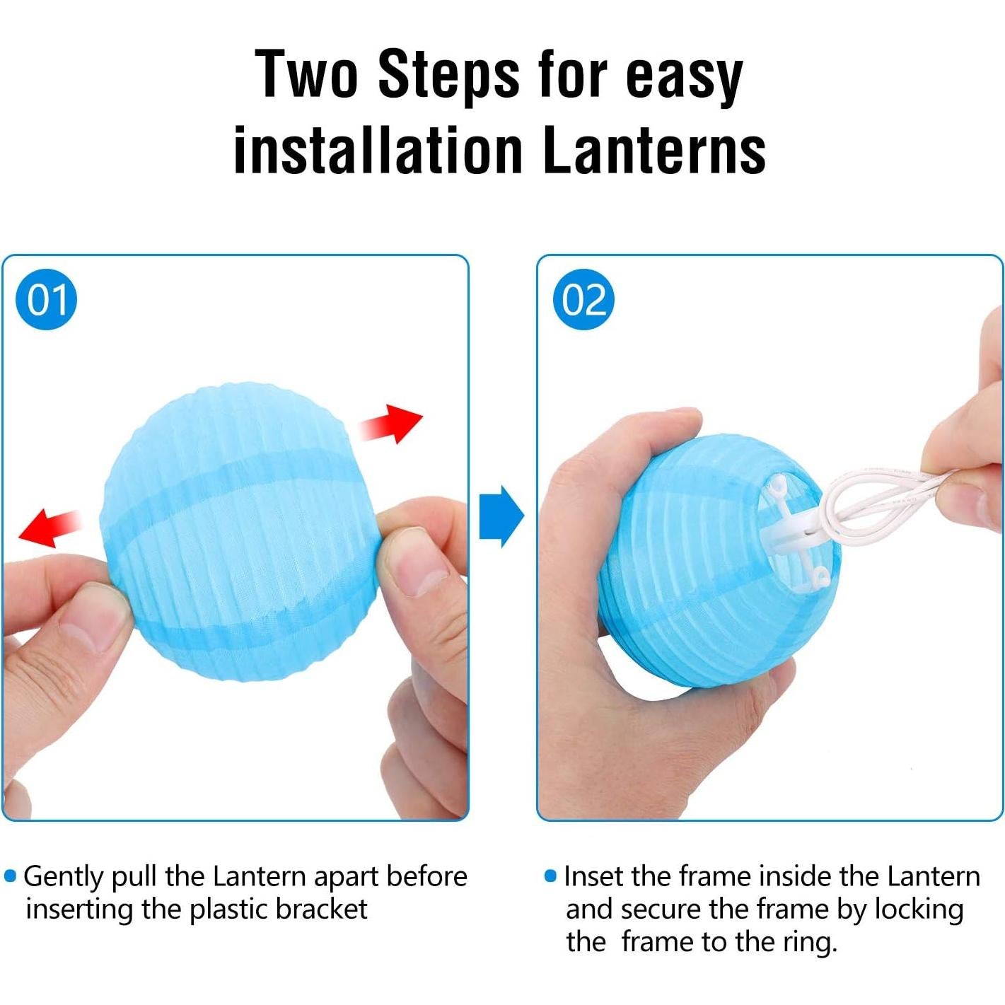 Luces de Cuerda de Linterna Multicolor TIGOMOOV 20CT 5.5m