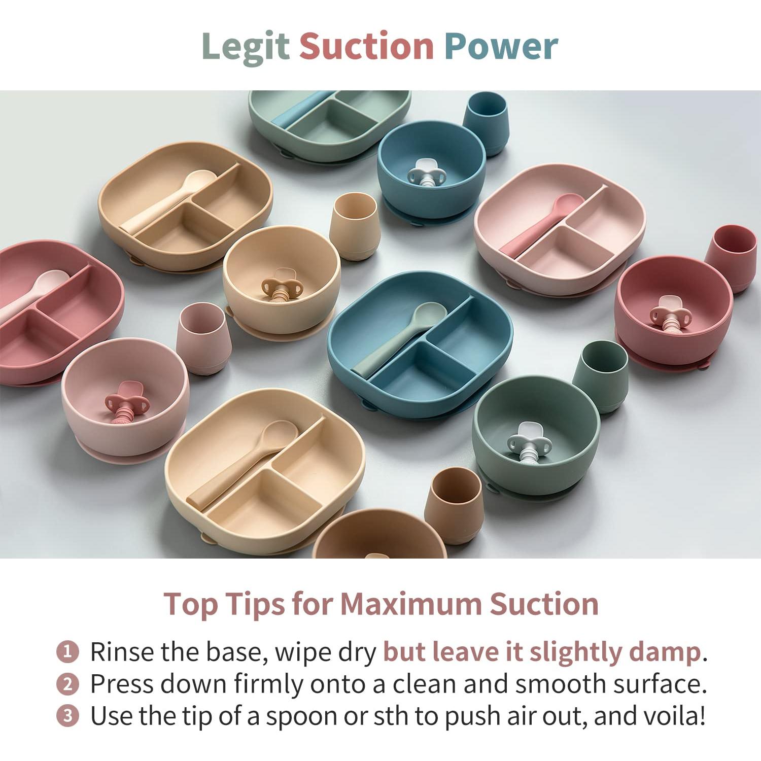 Conjunto de Alimentación Silicona SAMiGO 7 Piezas 0-3 Años