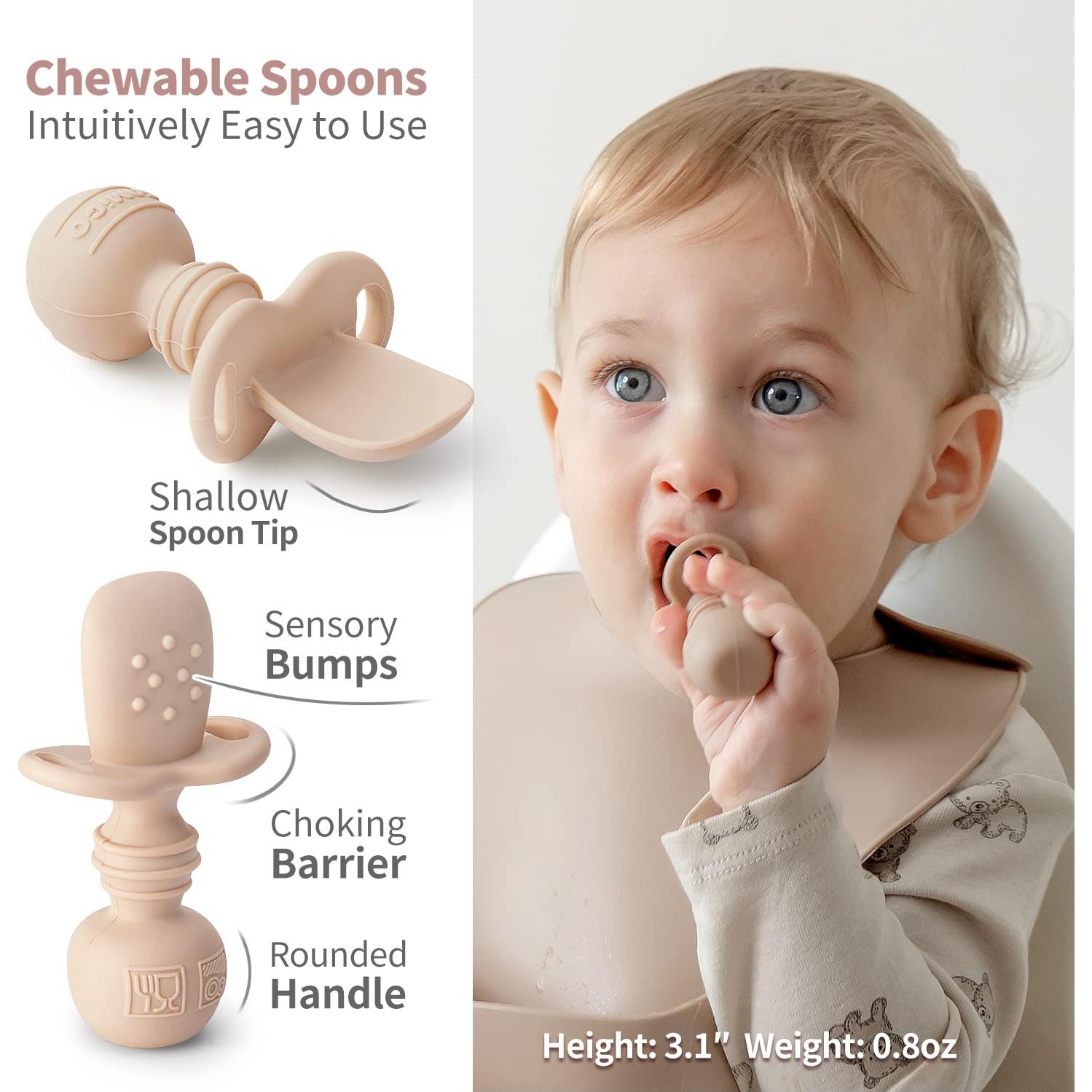 Conjunto de Alimentación Silicona SAMiGO 7 Piezas 0-3 Años