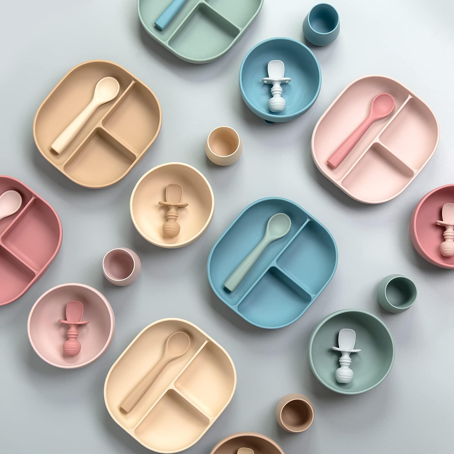 Conjunto de Alimentación Silicona SAMiGO 7 Piezas 0-3 Años