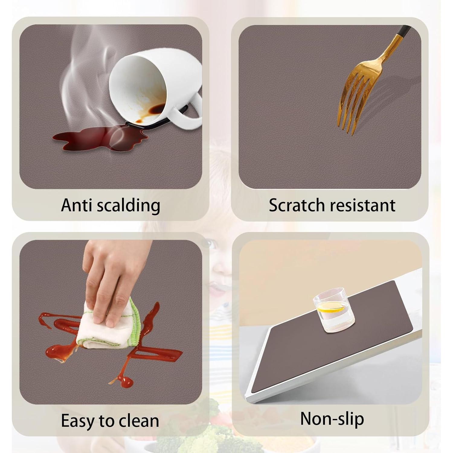 Manteles de Silicona Antideslizantes Siliconty 30x40cm Juego de 4