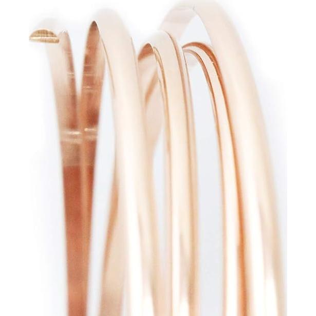 Alambre Relleno de Oro Rosa 14/20 Semi Duro 12 Gauge 1 Pie CRAFT WIRE