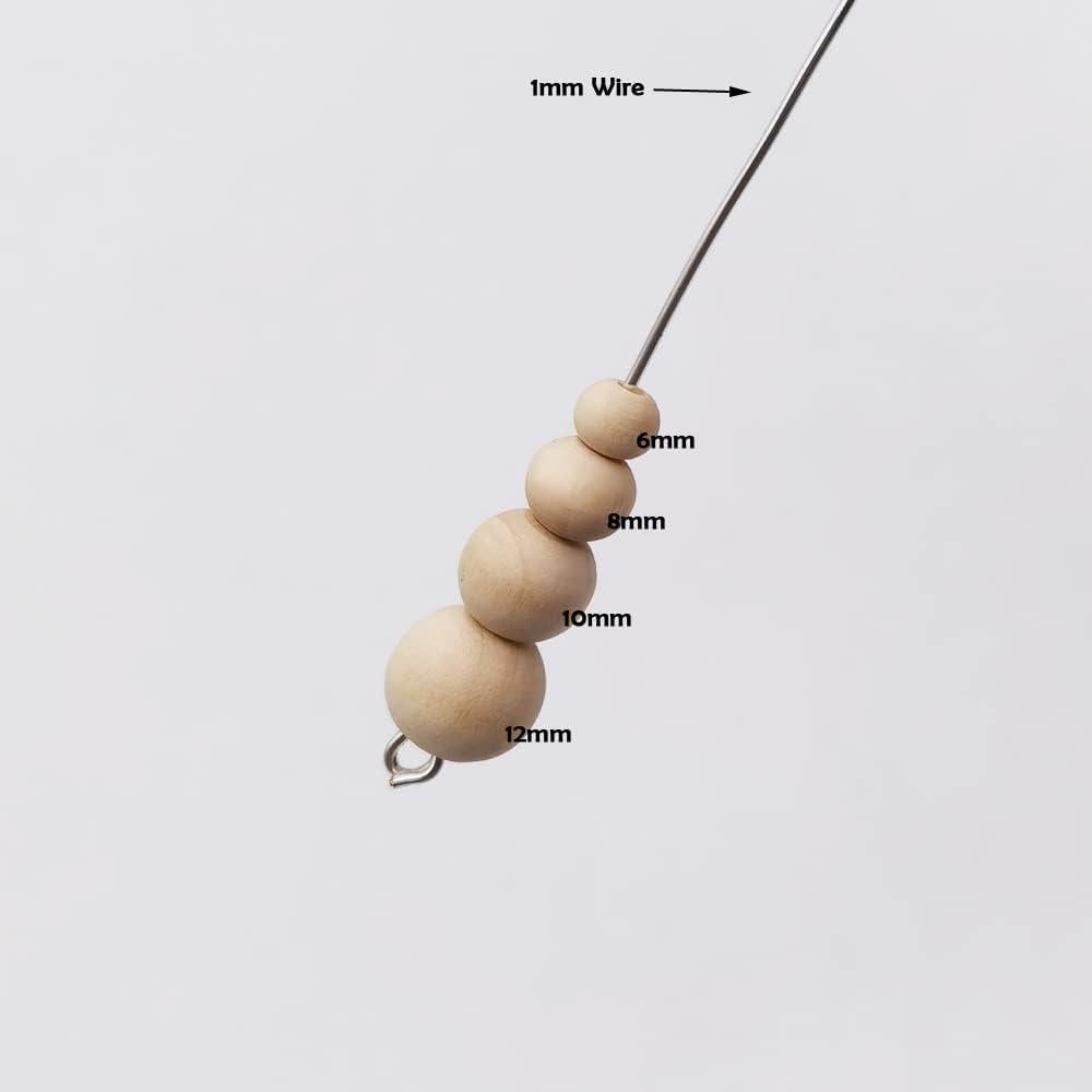 Perlas de Madera Natural INSPIRELLE 4500pcs 6mm con Cuerda