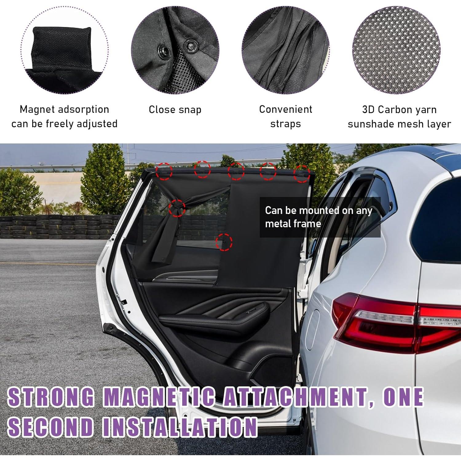 Cortina Magnética para Ventana de Auto Suvnie 50x68 cm