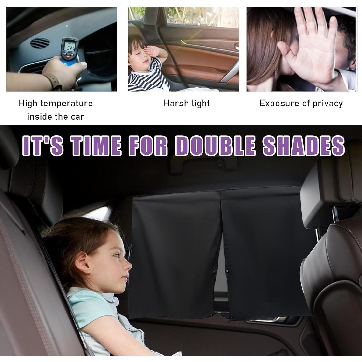 Cortina Magnética para Ventana de Auto Suvnie 50x68 cm
