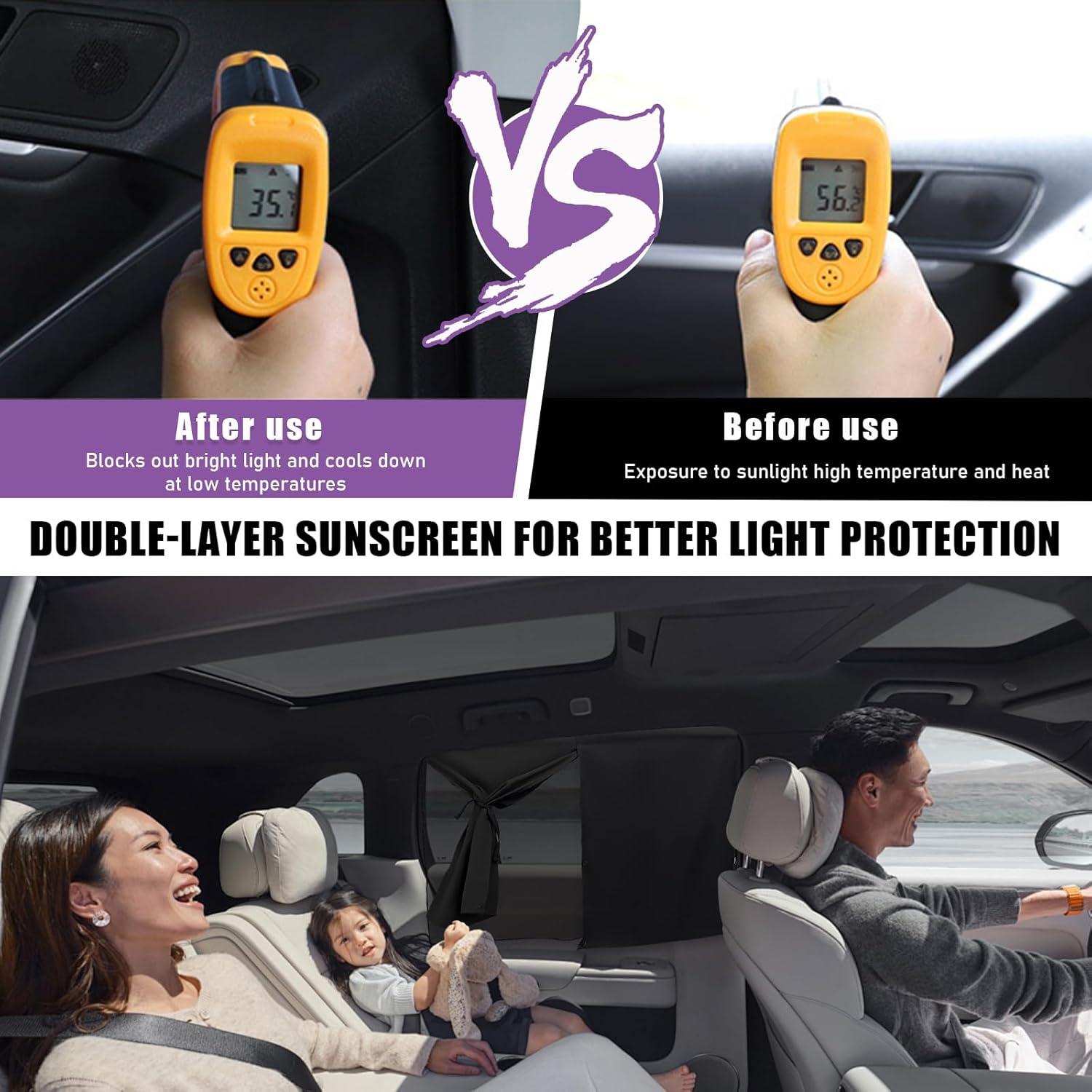 Cortina Magnética para Ventana de Auto Suvnie 50x68 cm