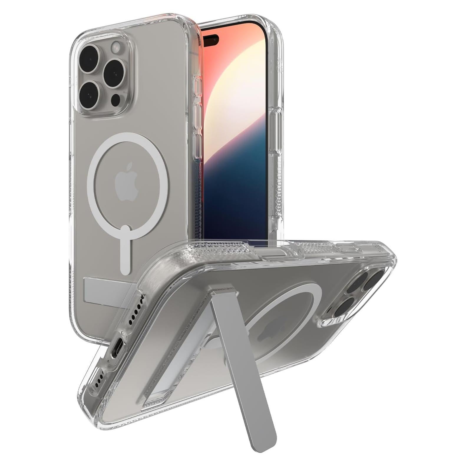 Funda ZAGG Crystal Palace Snap para iPhone 16 Pro Max - Con soporte y MagSafe