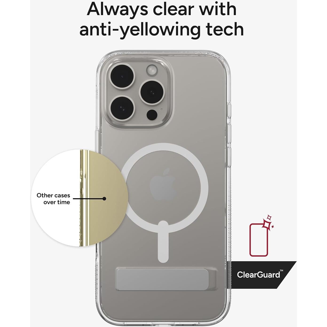 Funda ZAGG Crystal Palace Snap para iPhone 16 Pro Max - Con soporte y MagSafe