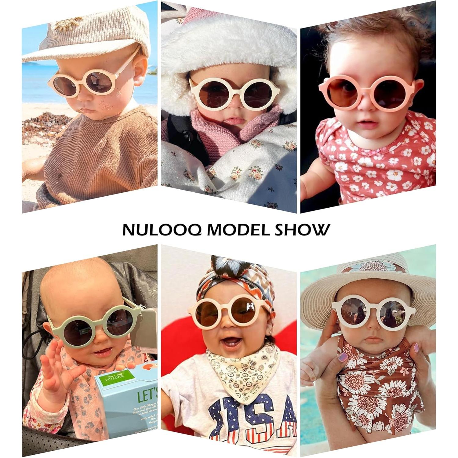 Gafas de sol polarizadas NULOOQ para bebés 0-24 meses