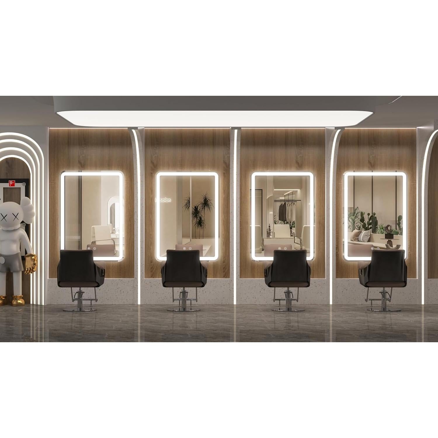 Espejo LED de Baño Vosuja 20x28" Sin Marco Rectangular