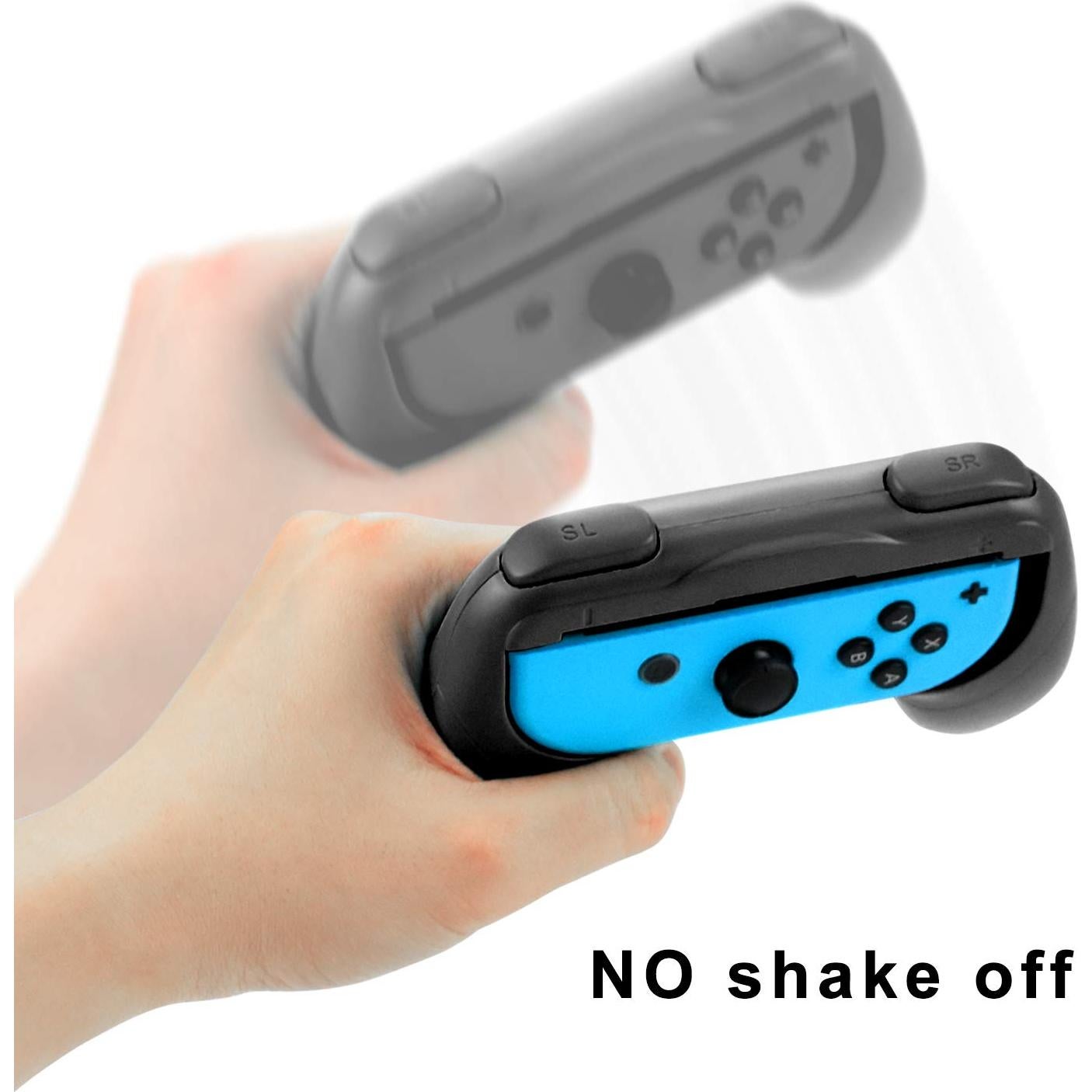 Agarres Joy-Con Laimax para Nintendo Switch OLED - 2 Piezas Negro