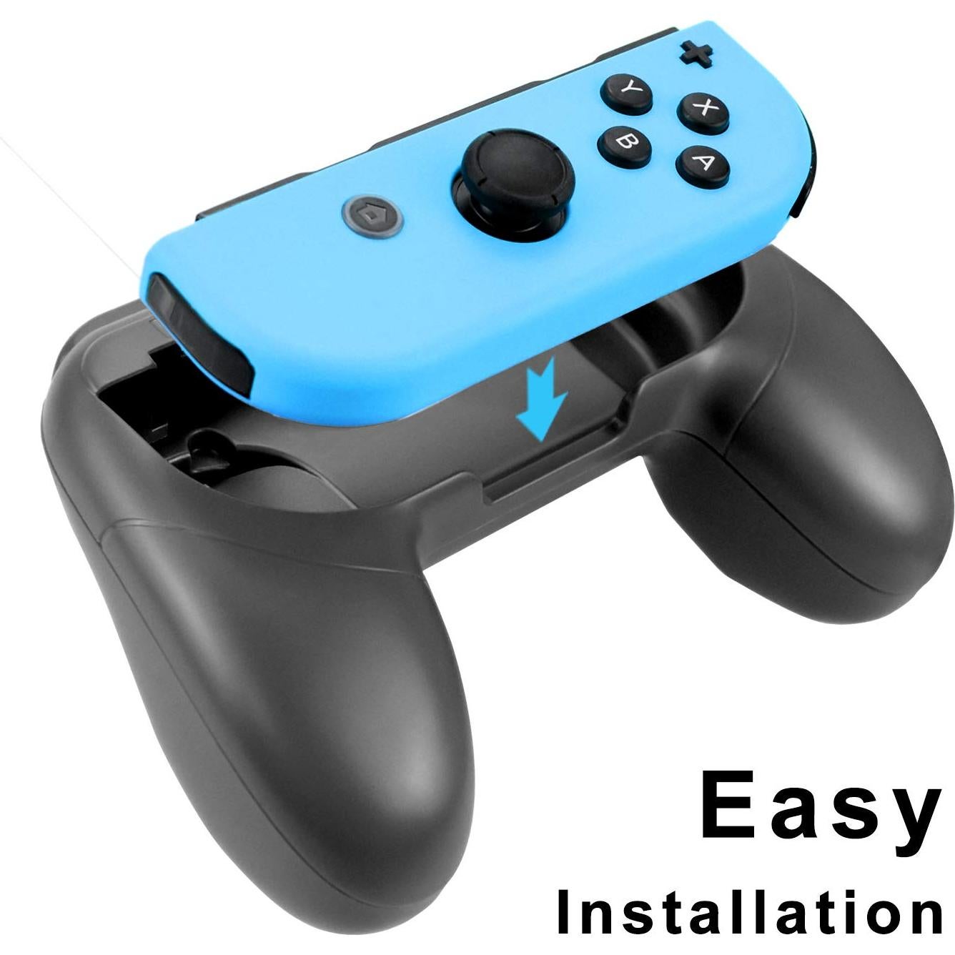 Agarres Joy-Con Laimax para Nintendo Switch OLED - 2 Piezas Negro