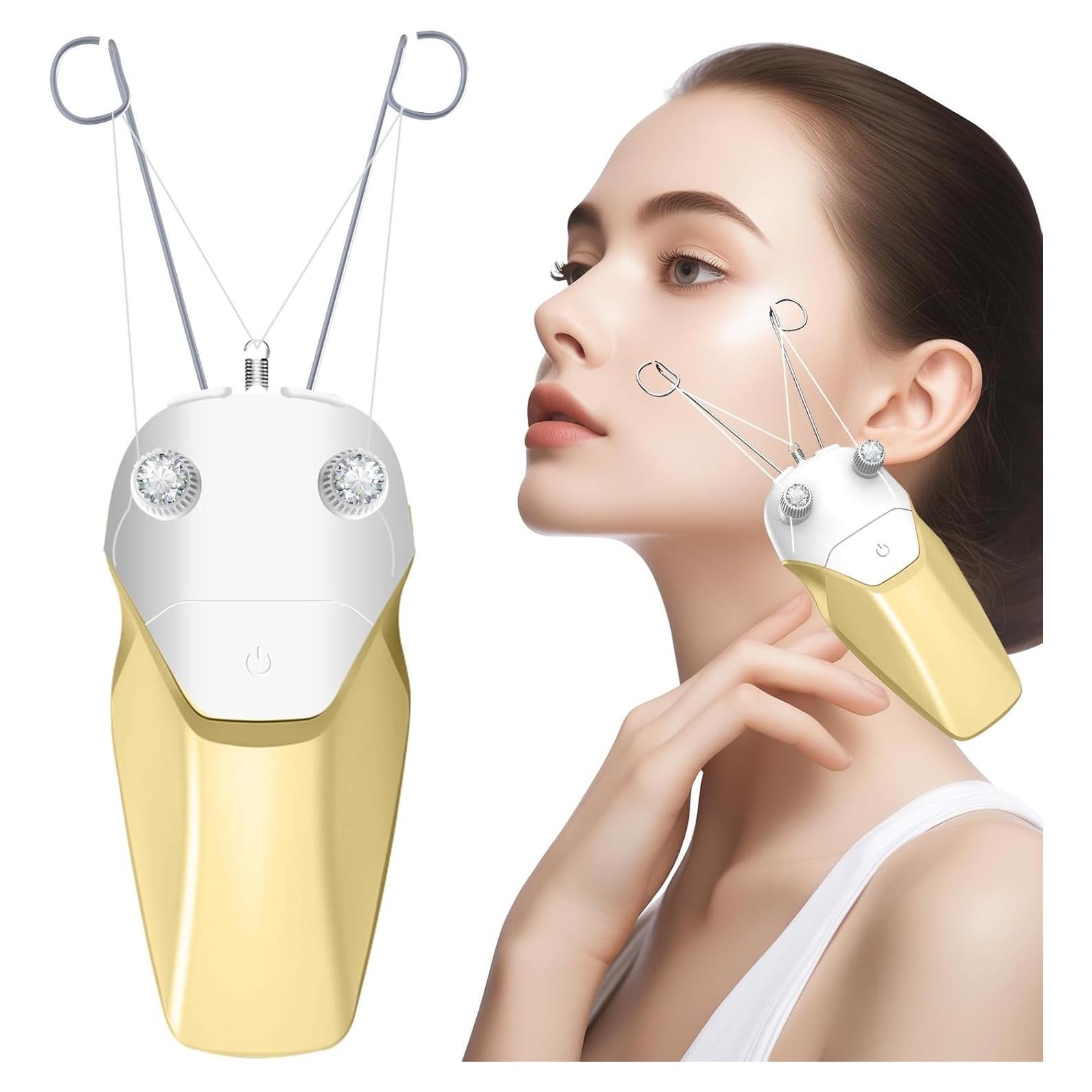 Epilador Facial WAYCOM 24 Automático con Luz LED - Oro