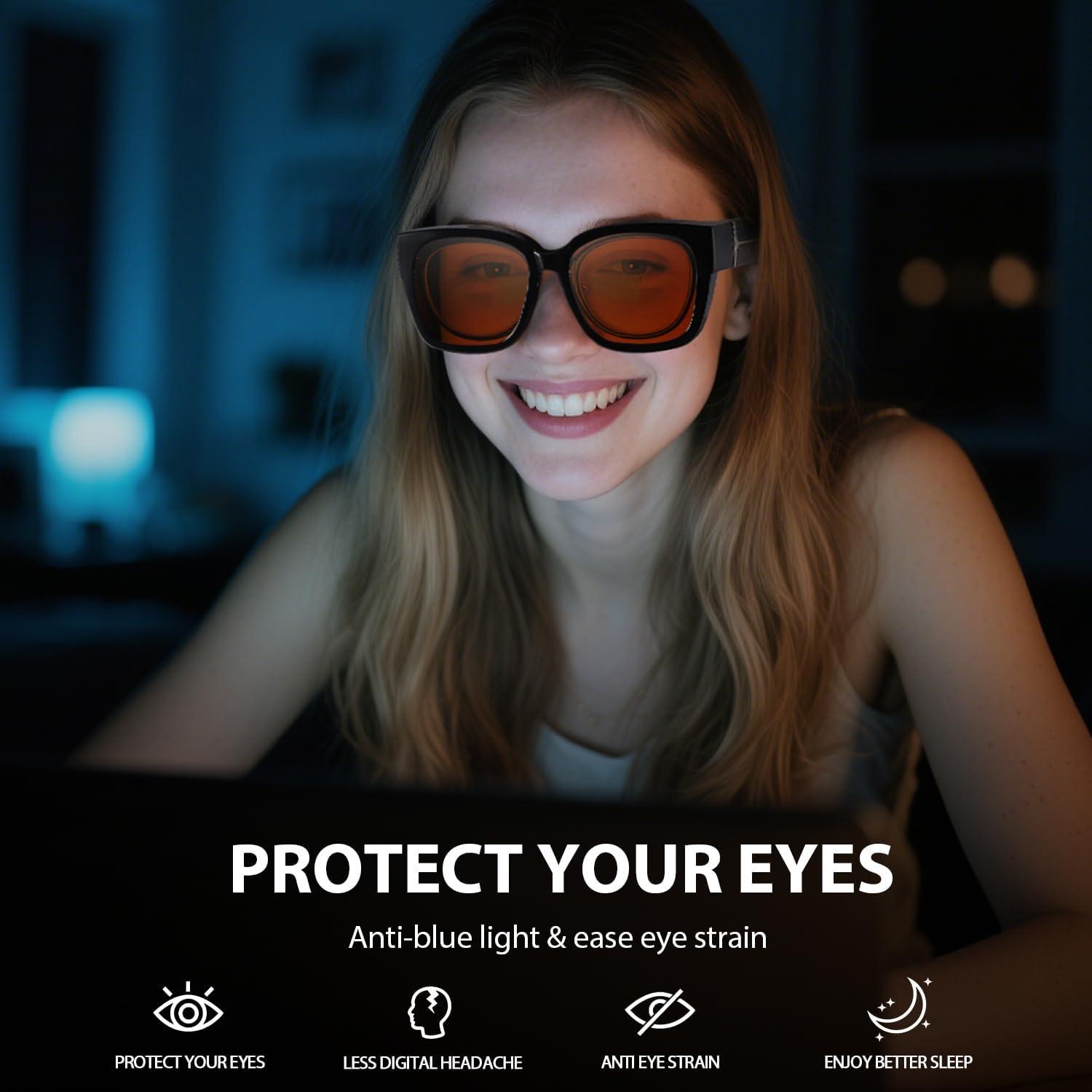 Gafas VIEWBETTER Anti Luz Azul Ámbar para Juegos - Modelo VB7511