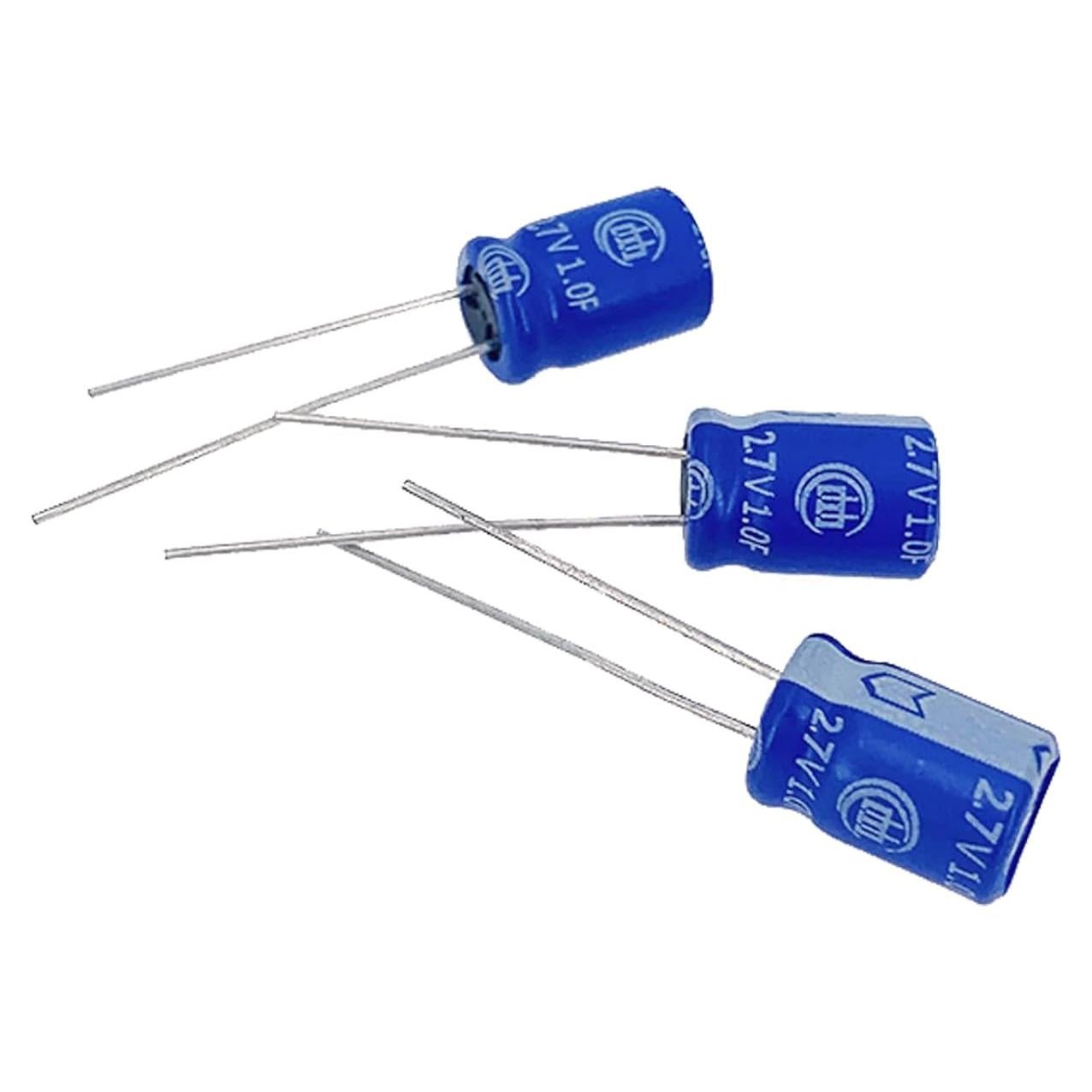 10 Pcs Super Capacitor 2.7V 1F Cermant Tipo Enrollado