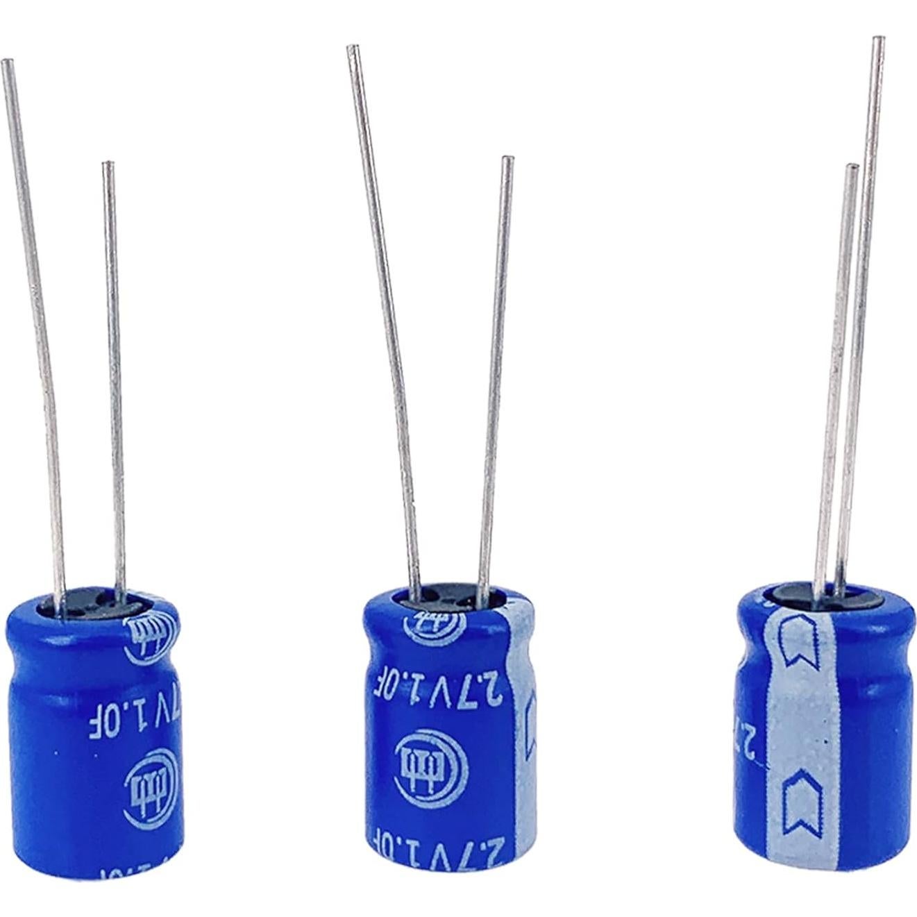 10 Pcs Super Capacitor 2.7V 1F Cermant Tipo Enrollado