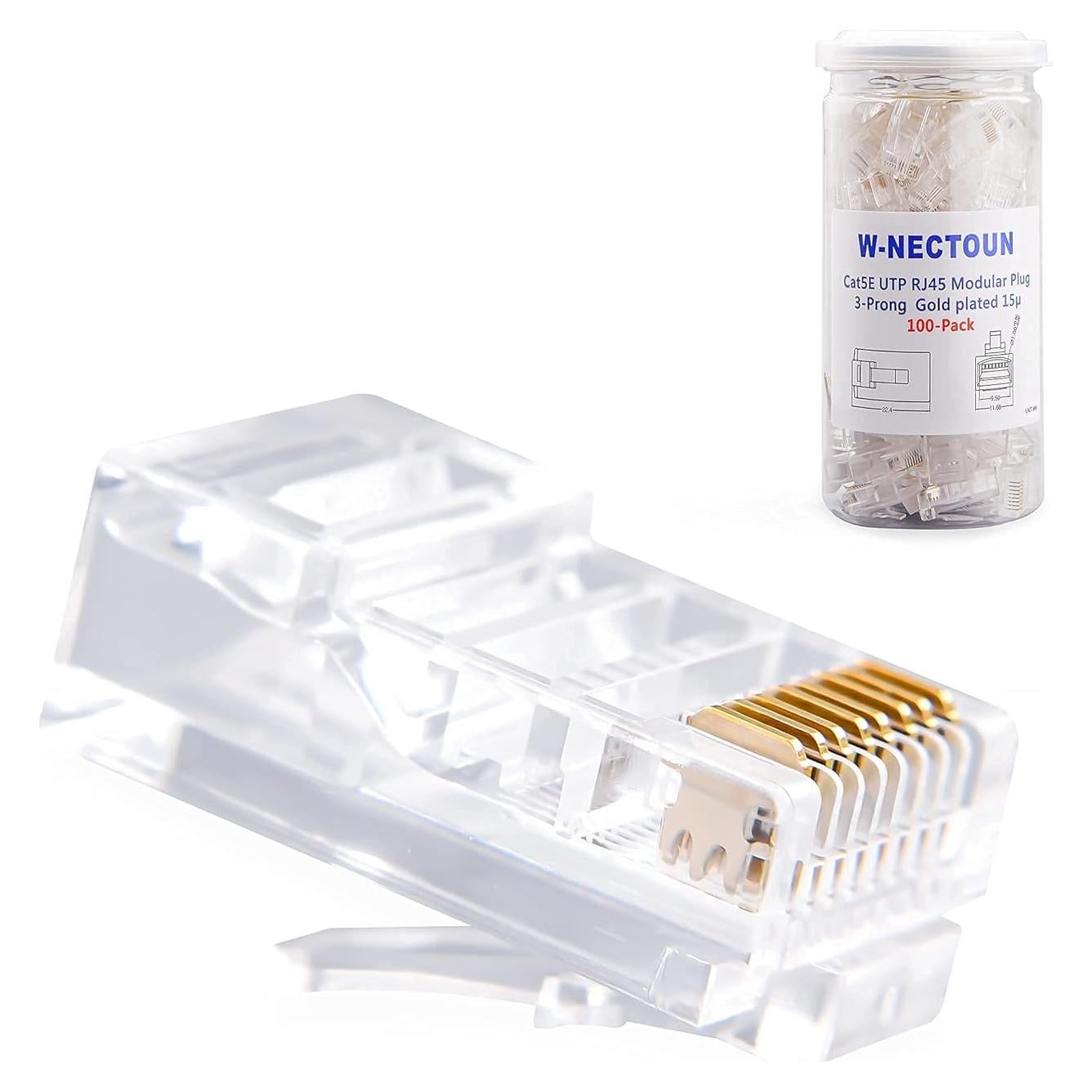Conectores Cat5e RJ45 Baicheng Dianzi - Paquete de 100