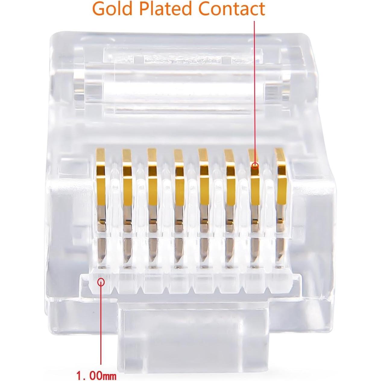 Conectores Cat5e RJ45 Baicheng Dianzi - Paquete de 100