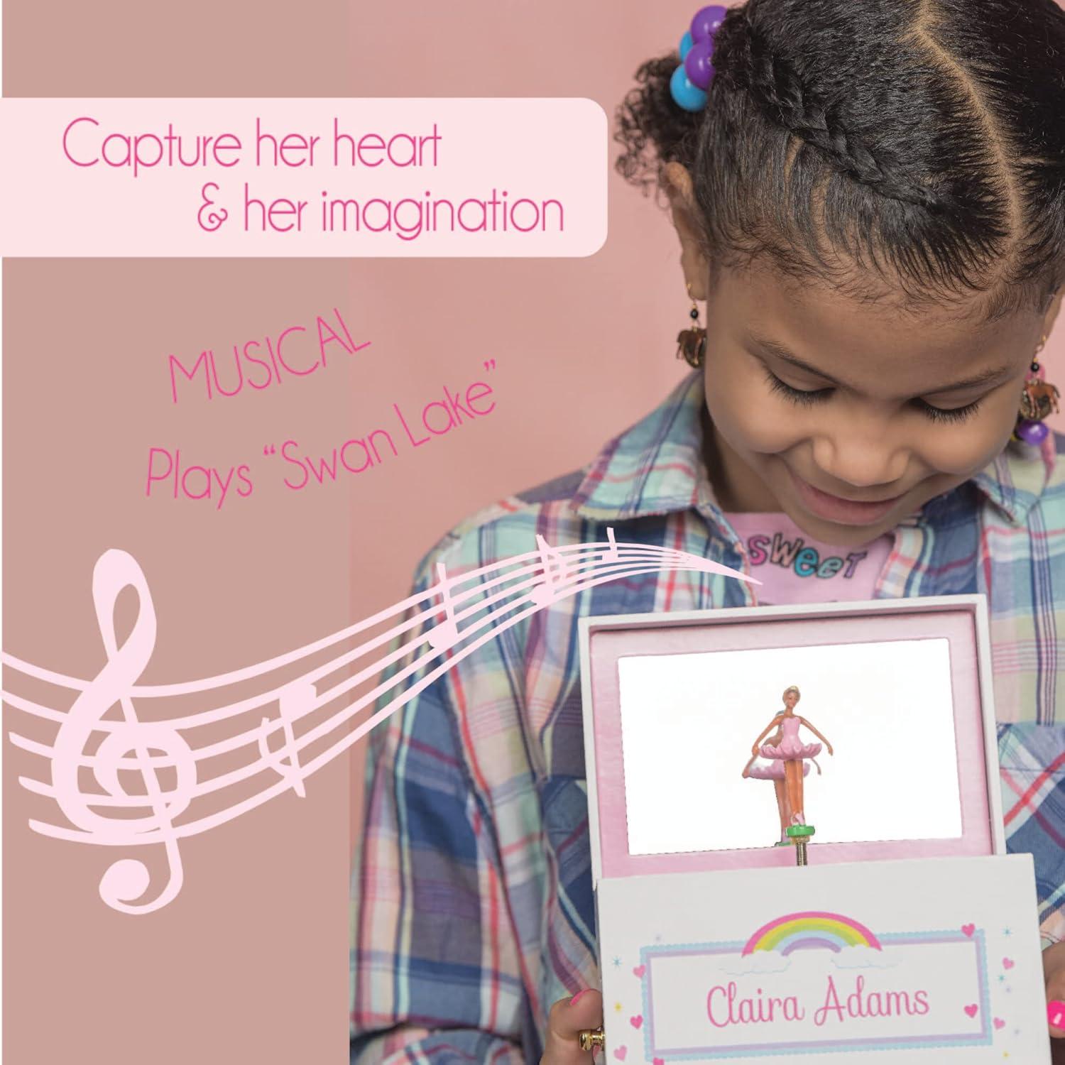 Caja de Joyería Musical My Bambino Sirena Negra 4 Cajones