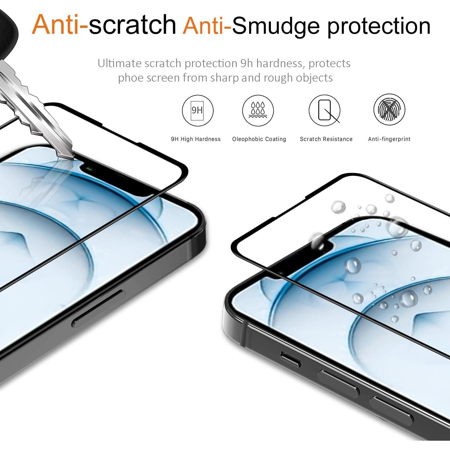 Protector de Pantalla y Lente para iPhone 14/13/13 Pro - Vidrio Templado HD