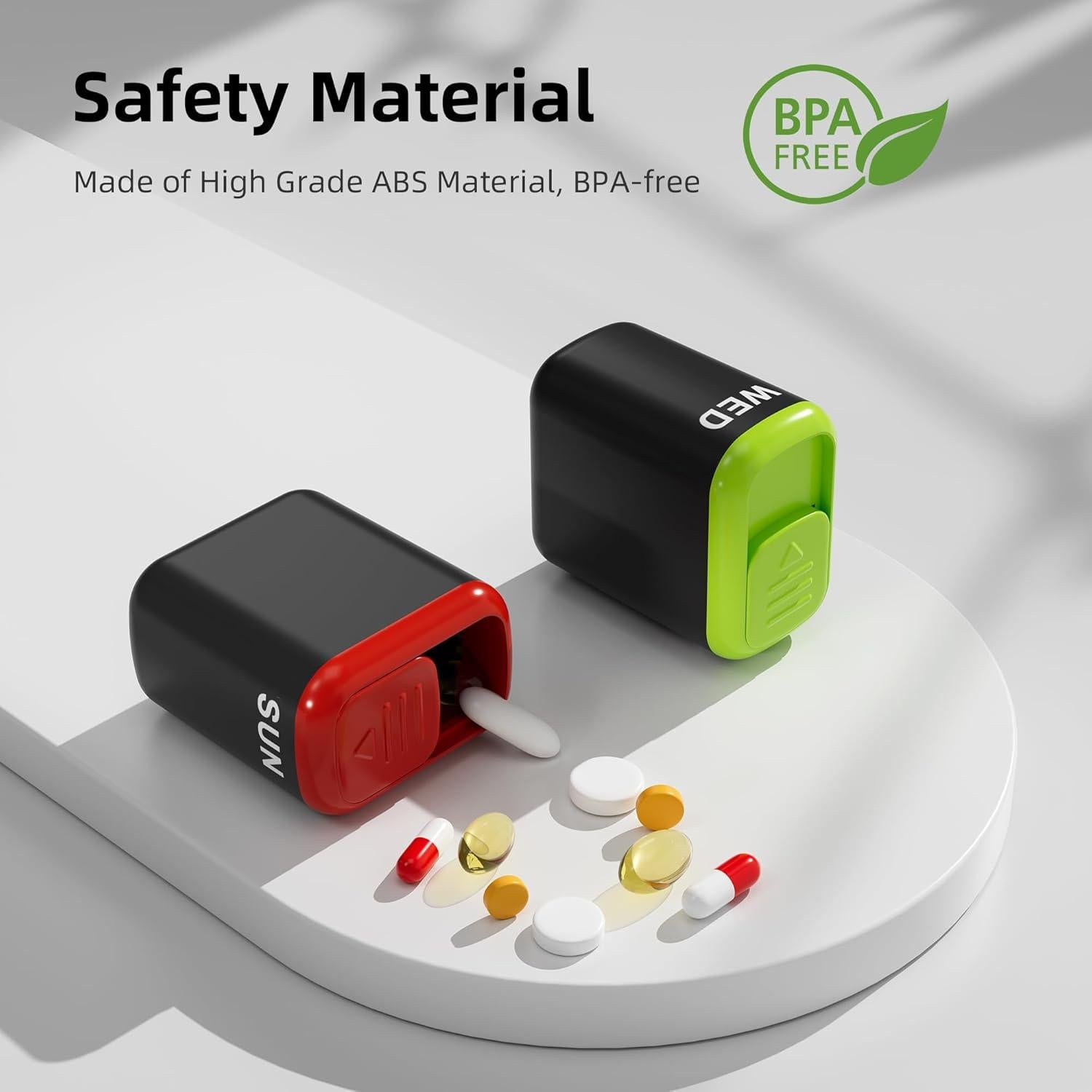 Organizador Semanal de Pastillas Restree - 7 Días, Negro