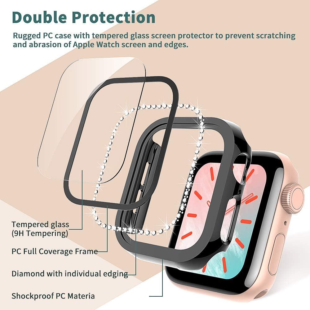 Funda TOCOL para Apple Watch 38mm Serie 3/2/1 - Negro