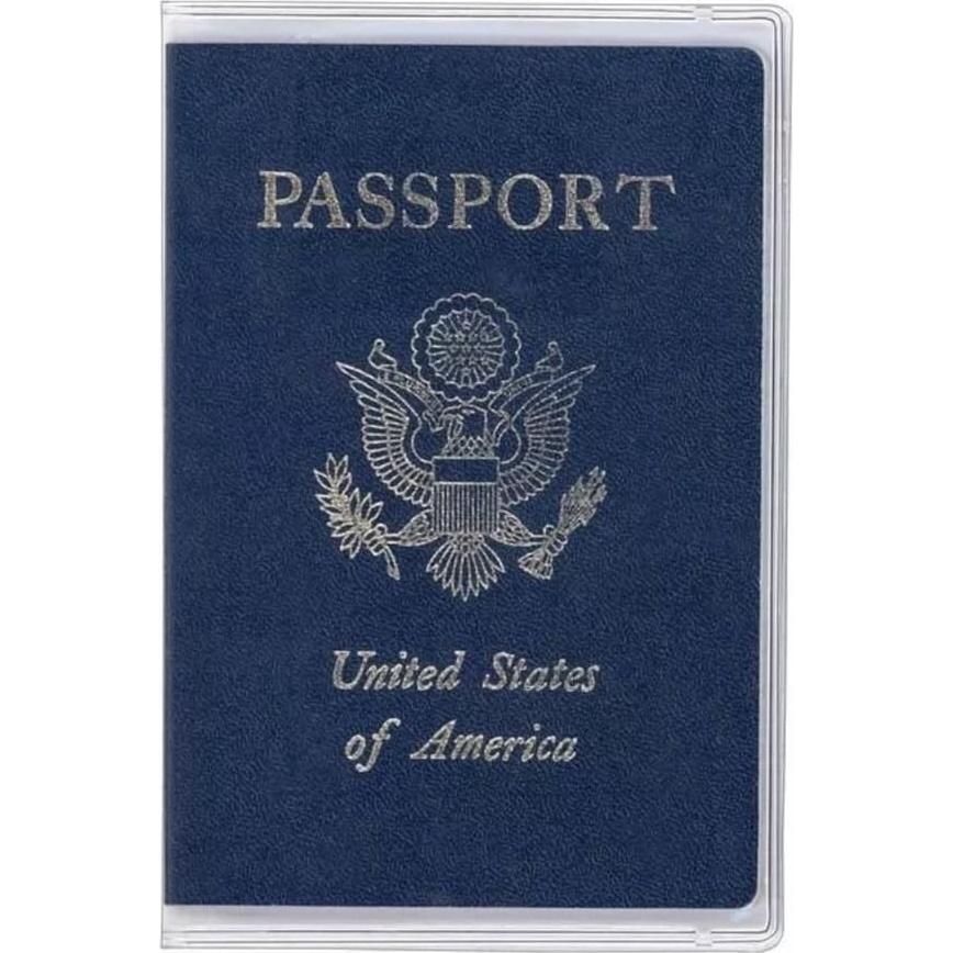 Protector de Pasaporte de Plástico Transparente Todo en UNO - 2 Piezas