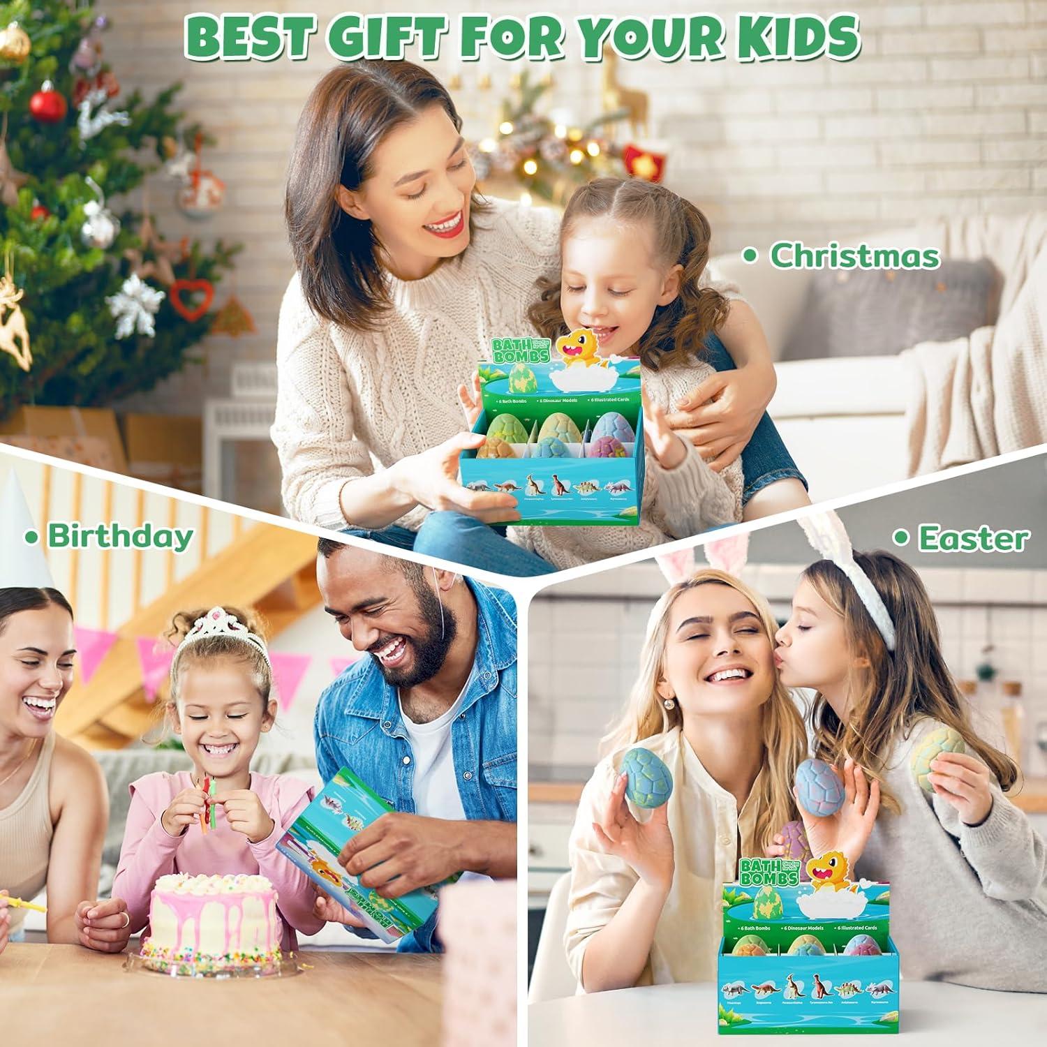 Set de 6 Bombas de Baño TranquilBliss Dinosaurio con Sorpresa